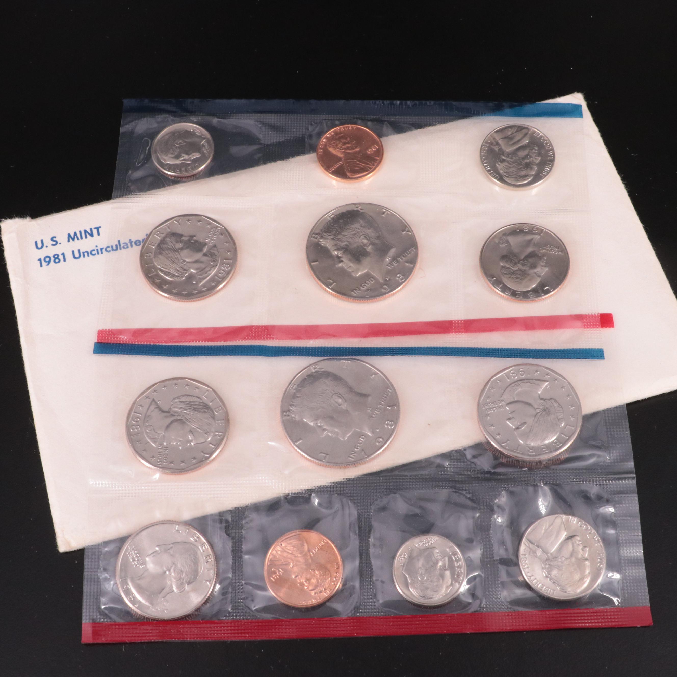 Nineteen Different U.S. Mint Uncirculated Sets, 1965 to 1985 Complete