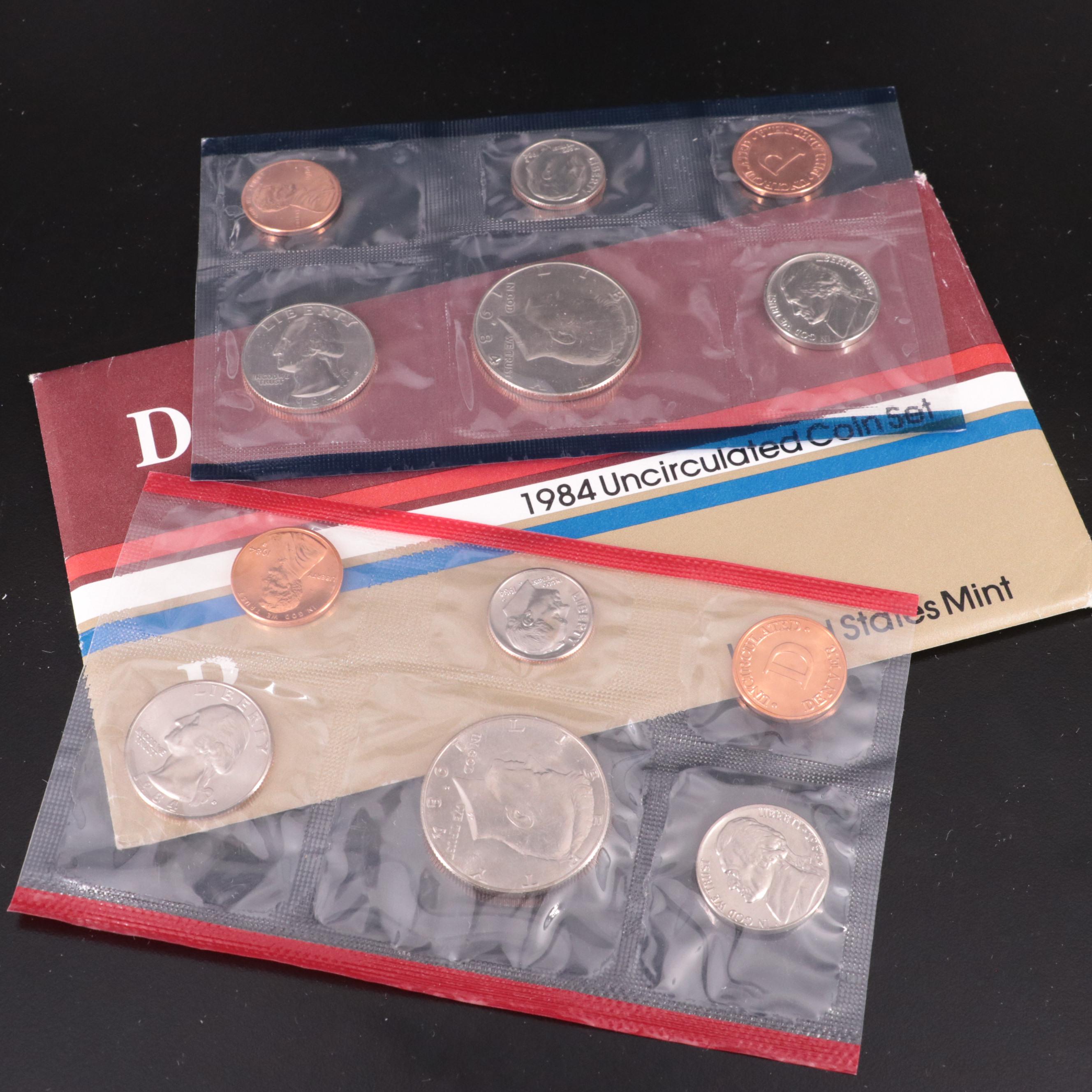 Nineteen Different U.S. Mint Uncirculated Sets, 1965 to 1985 Complete