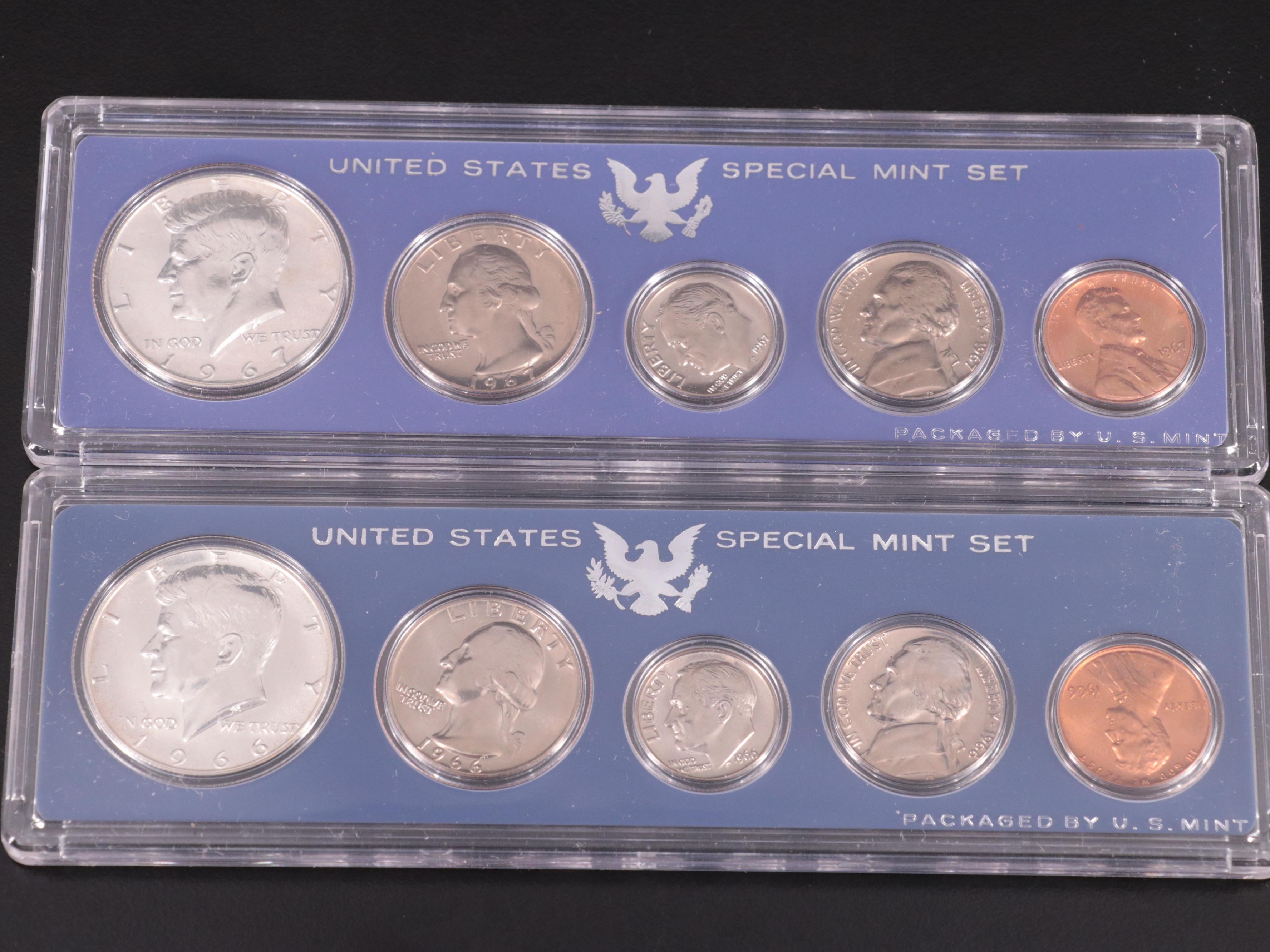 Nineteen Different U.S. Mint Uncirculated Sets, 1965 to 1985 Complete