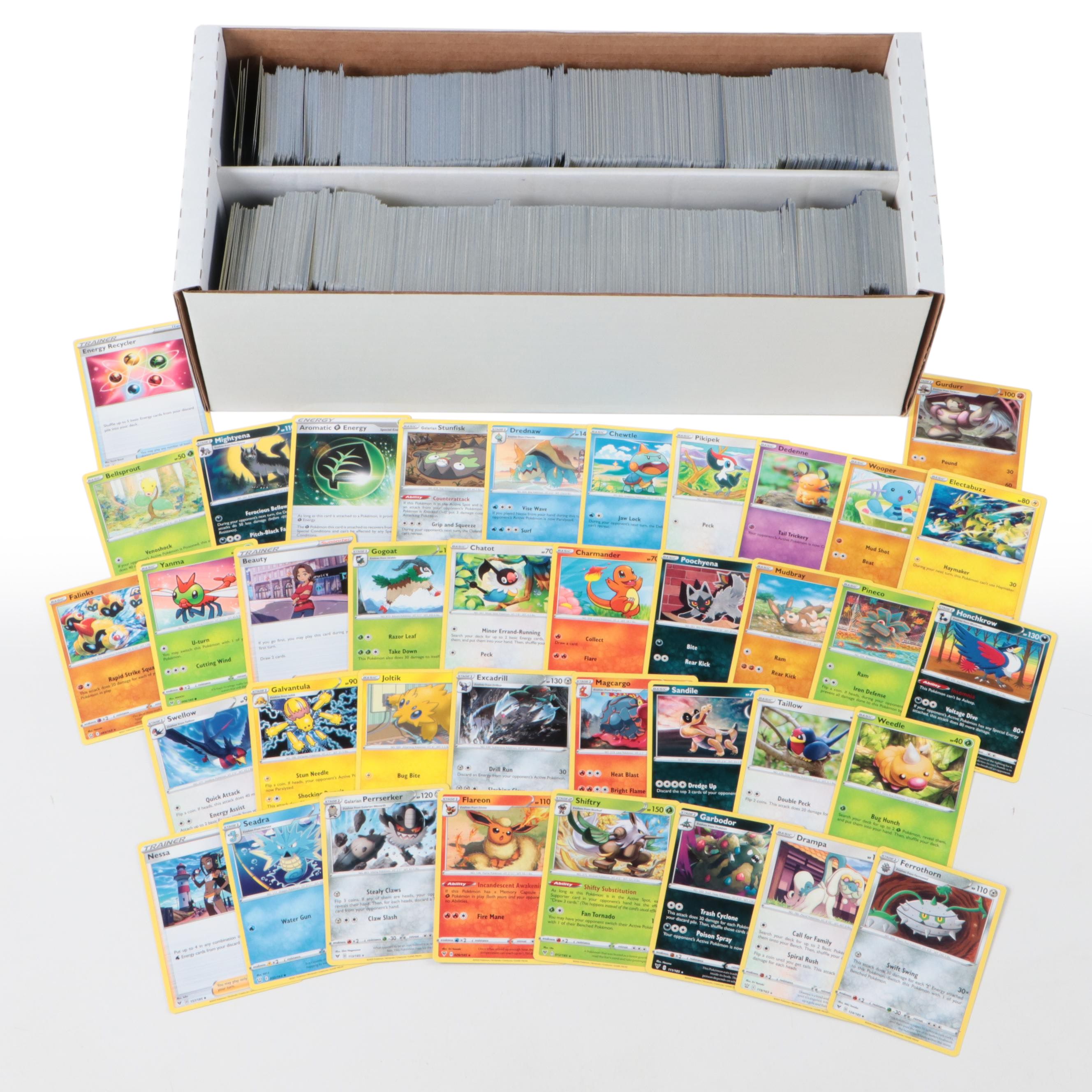 Pokémon Card Collection Featuring Basics, Trainers and More, 2020s