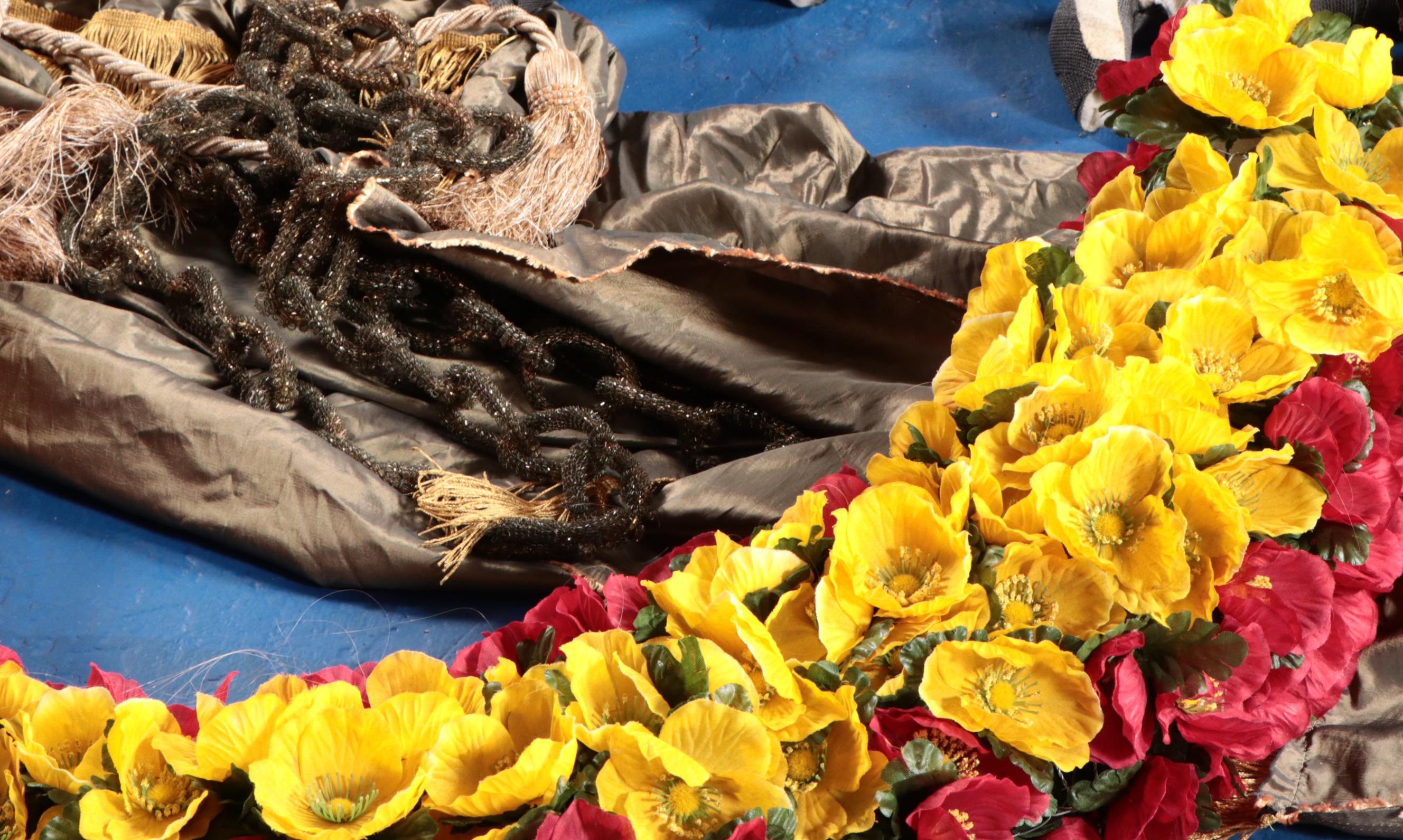 Zombie Figure and Floral Arch from Raconteurs Album Cover Shoot