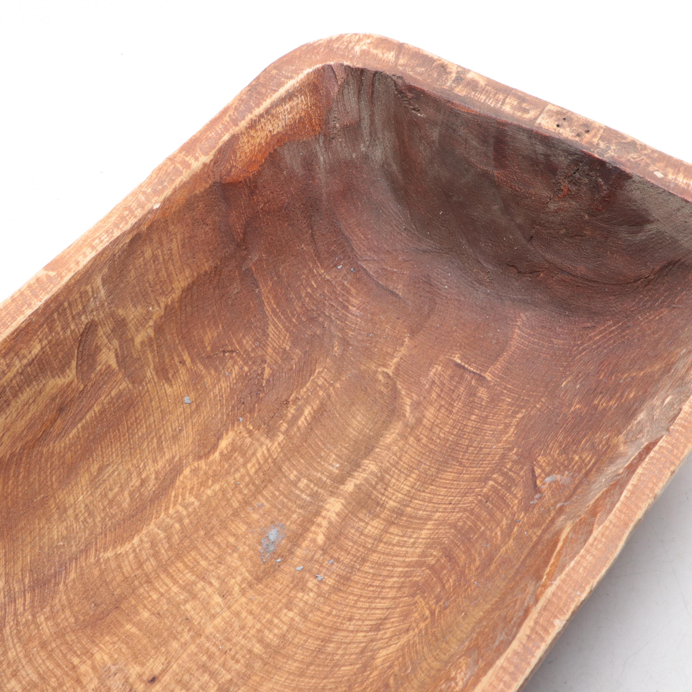 Primitive Style Contemporary Wood Dough Bowls with Potpourri