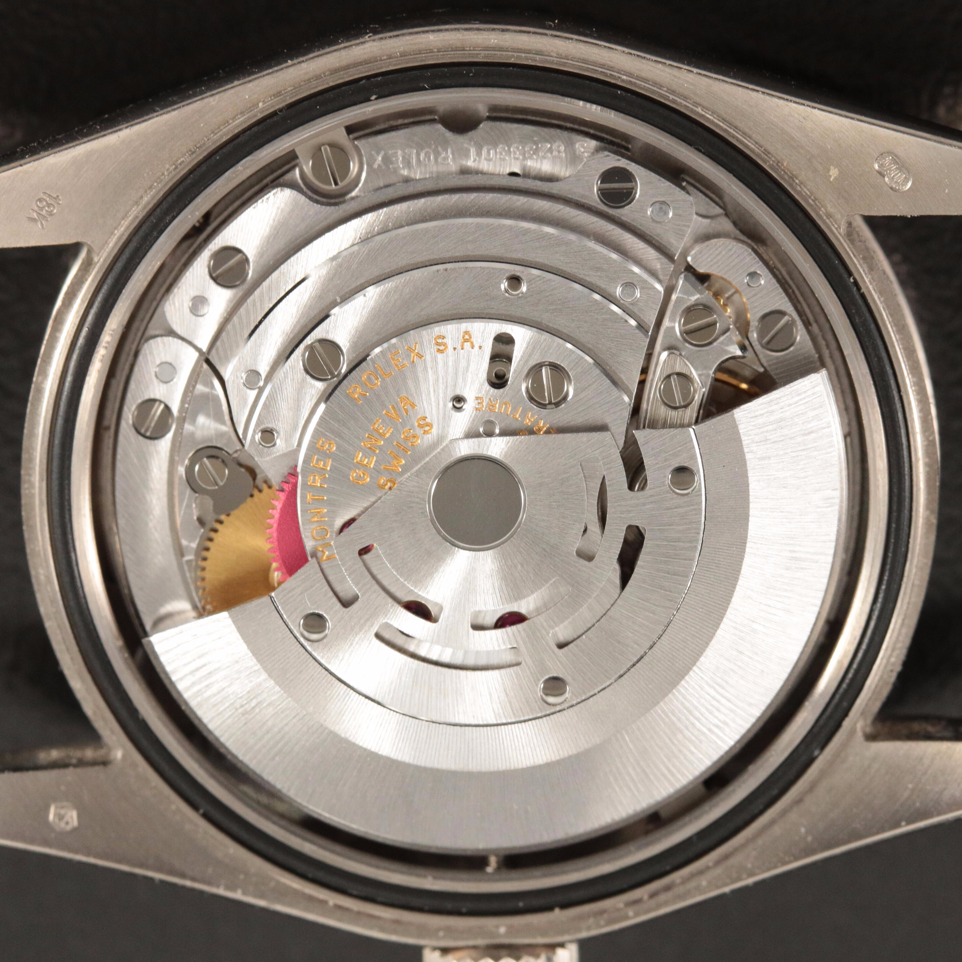 2000 Rolex President 18K Day-Date Factory Diamond Dial Watch