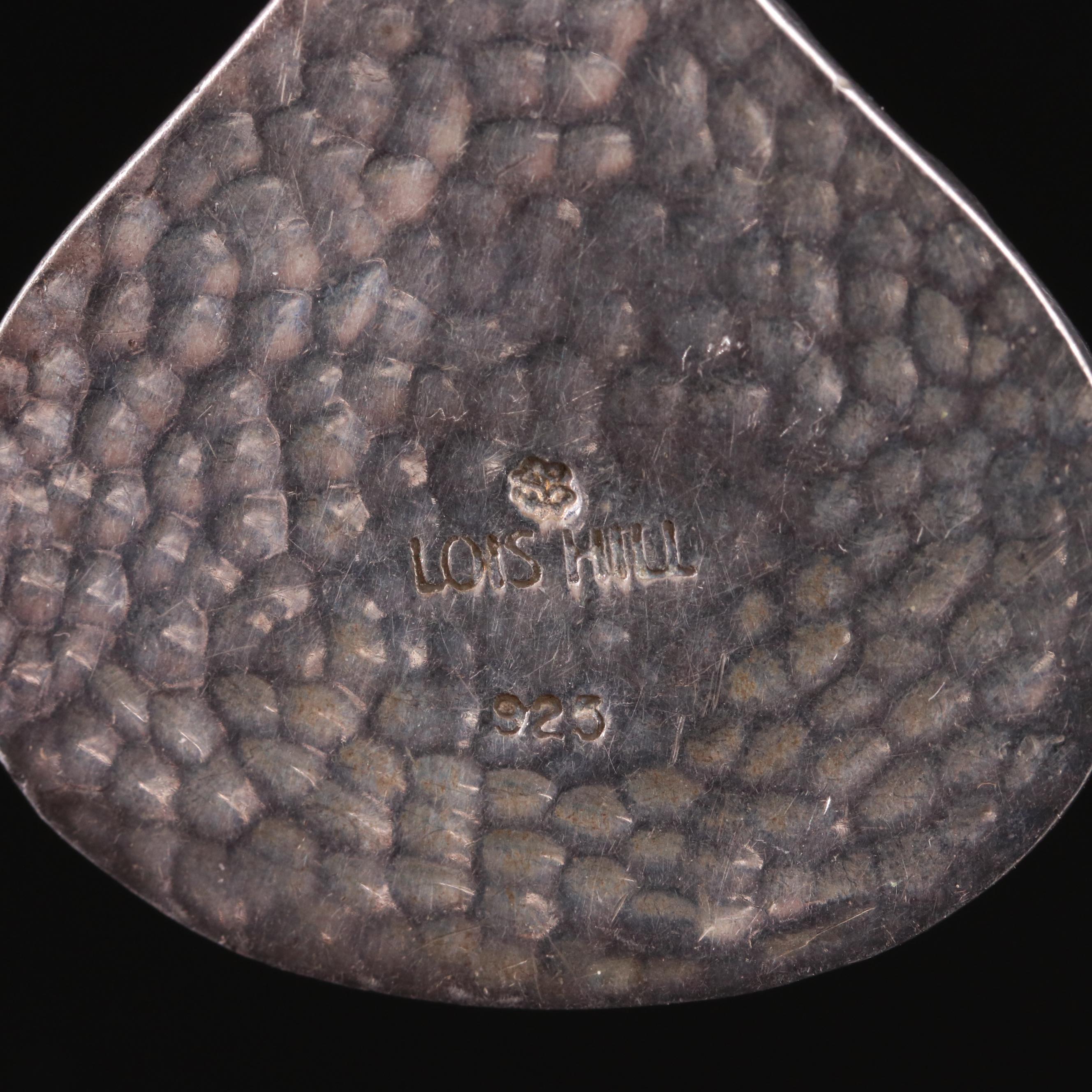 Lois Hill Sterling Drop Pendant Necklace