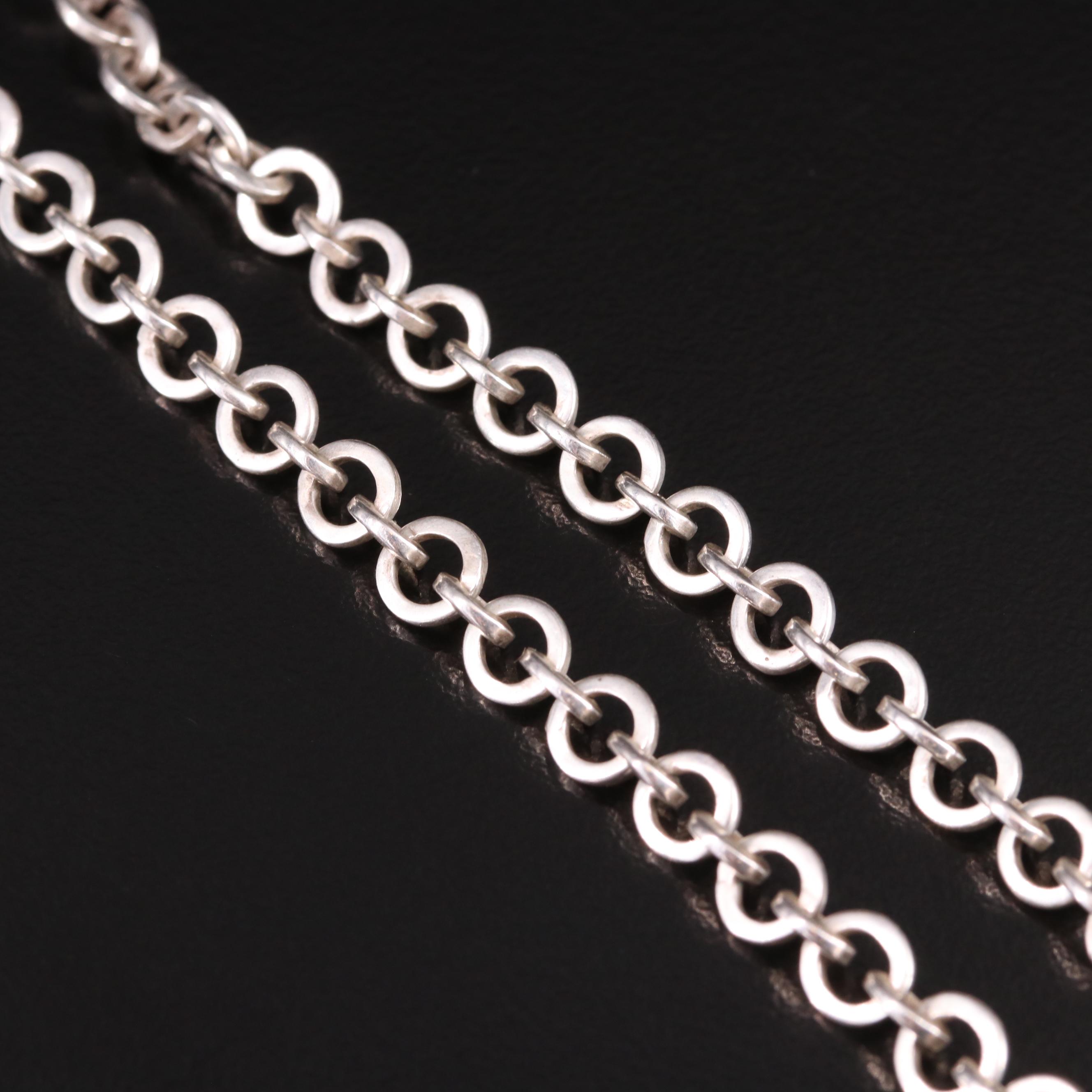 Lois Hill Sterling Drop Pendant Necklace