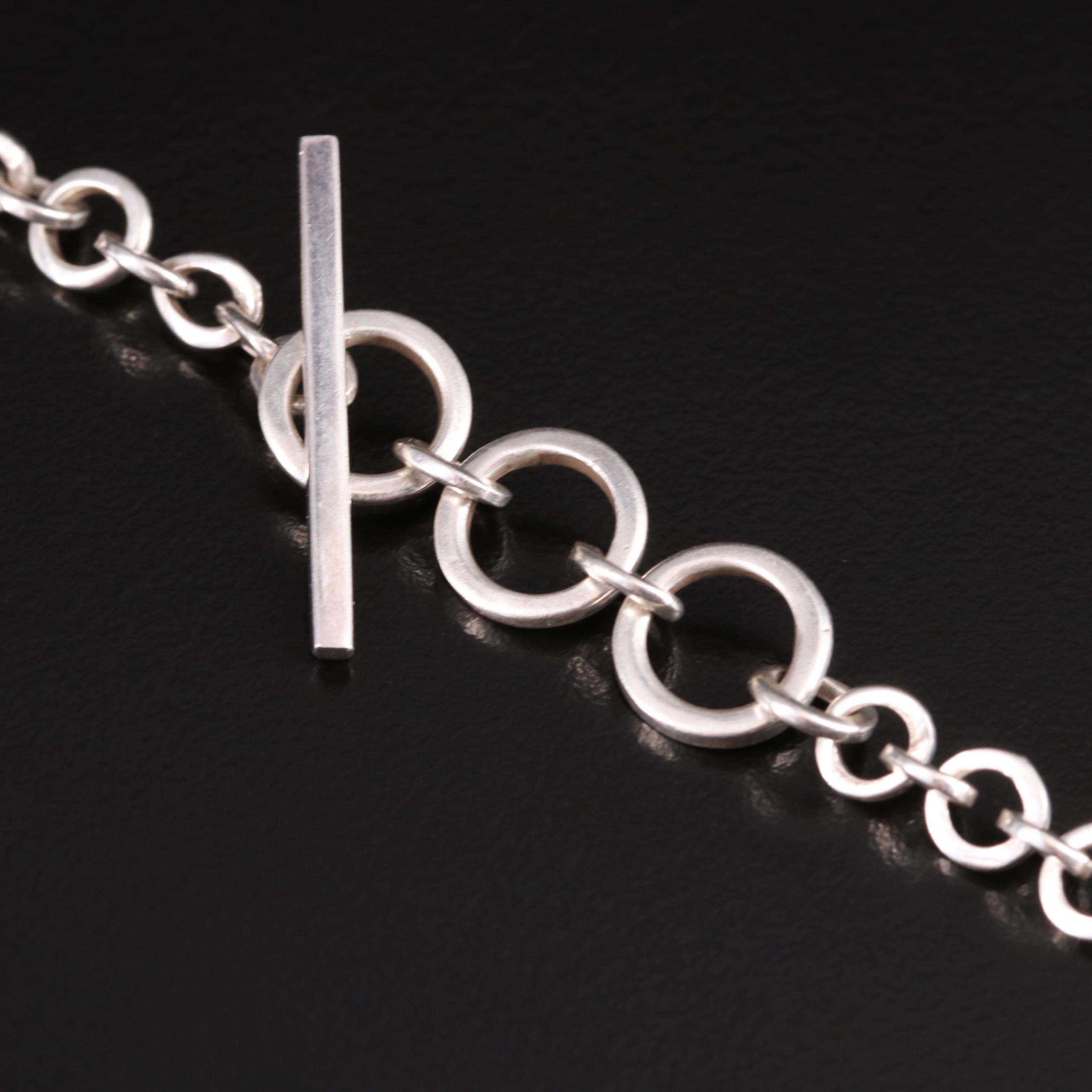 Lois Hill Sterling Drop Pendant Necklace