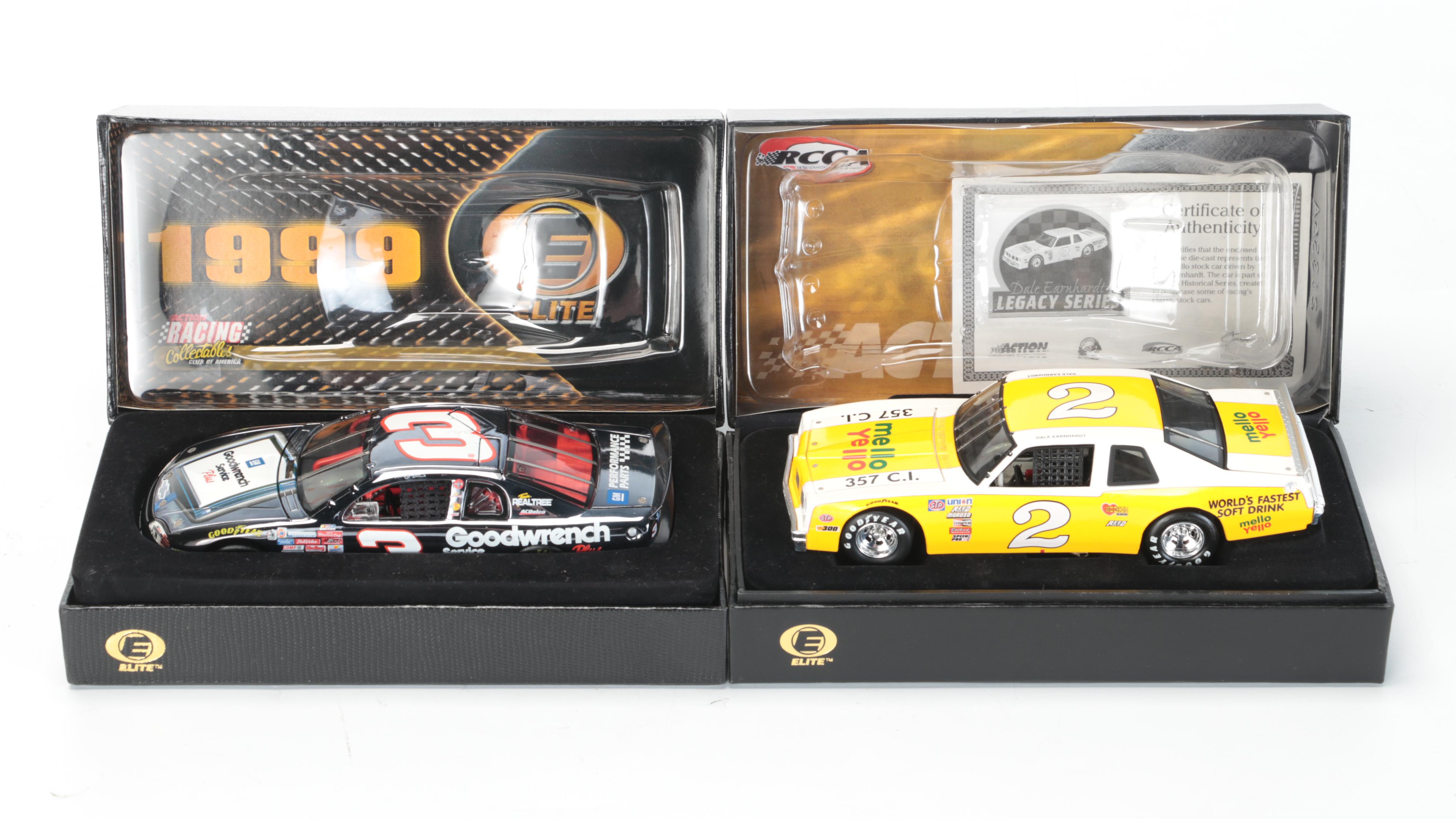Dale Earnhardt Sr. Diecast NASCAR Model Stock Cars and Knife