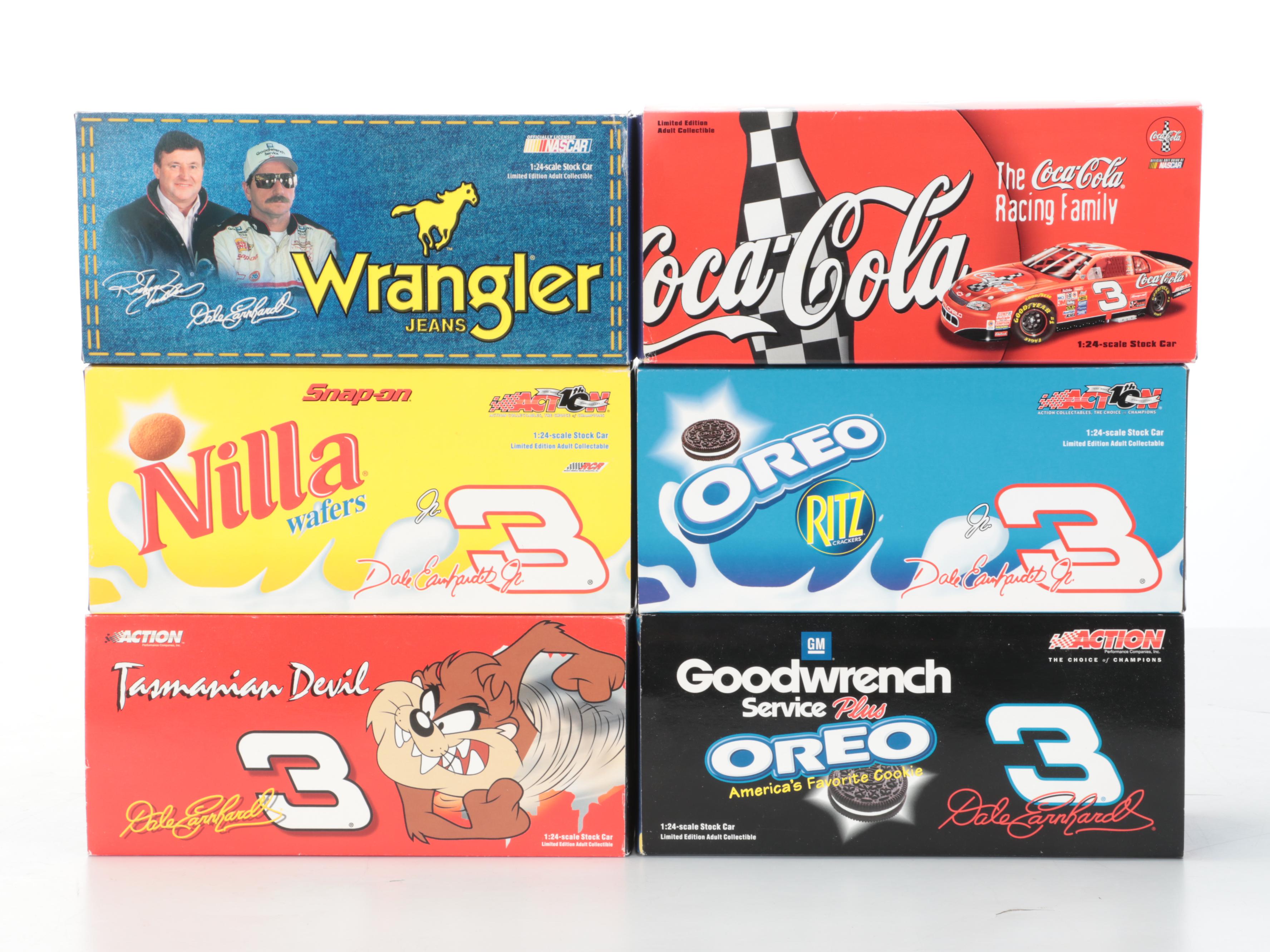 Dale Earnhardt Sr. Diecast NASCAR Model Stock Cars and Knife