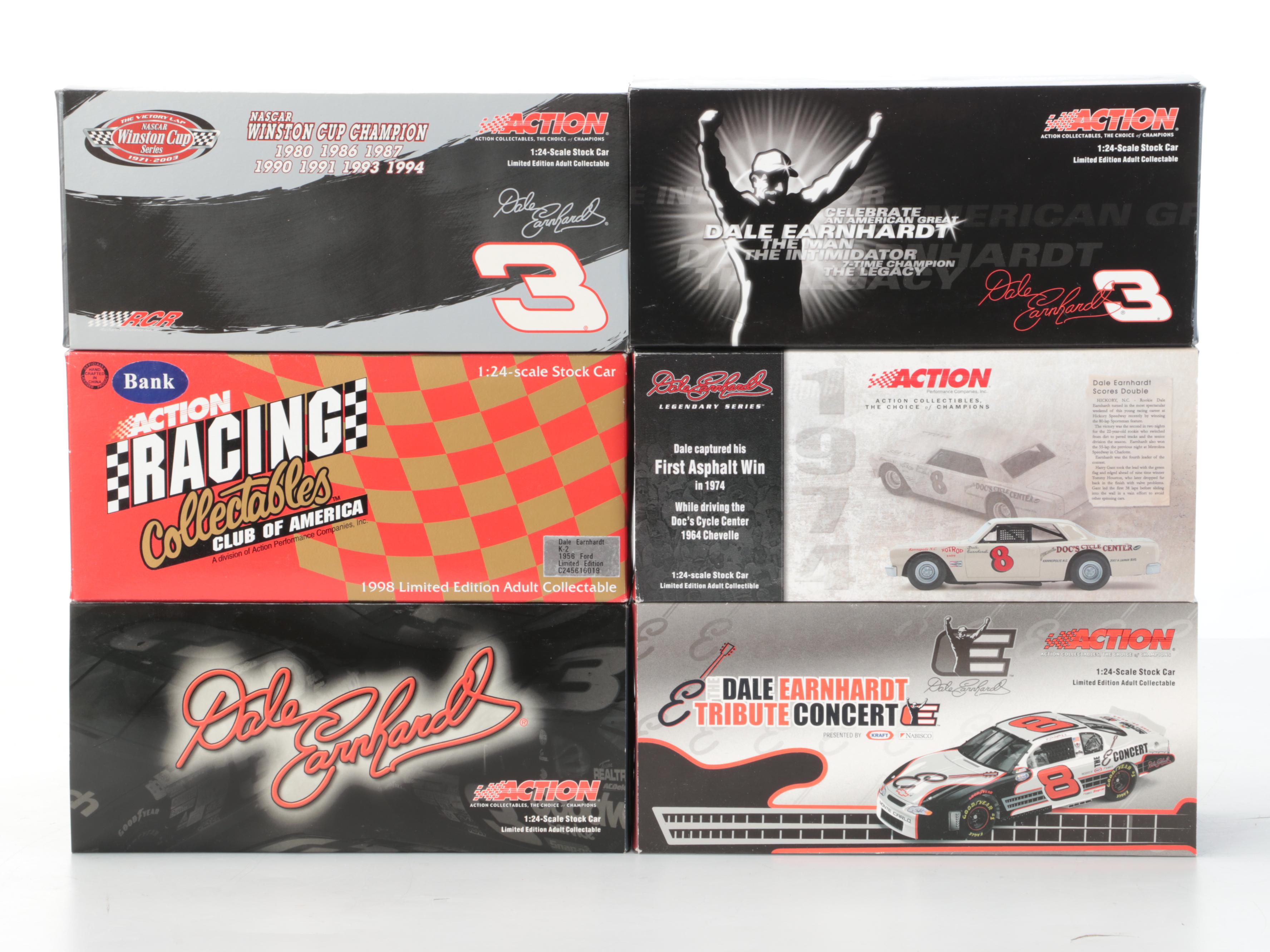 Dale Earnhardt Sr. Diecast NASCAR Model Stock Cars and Knife