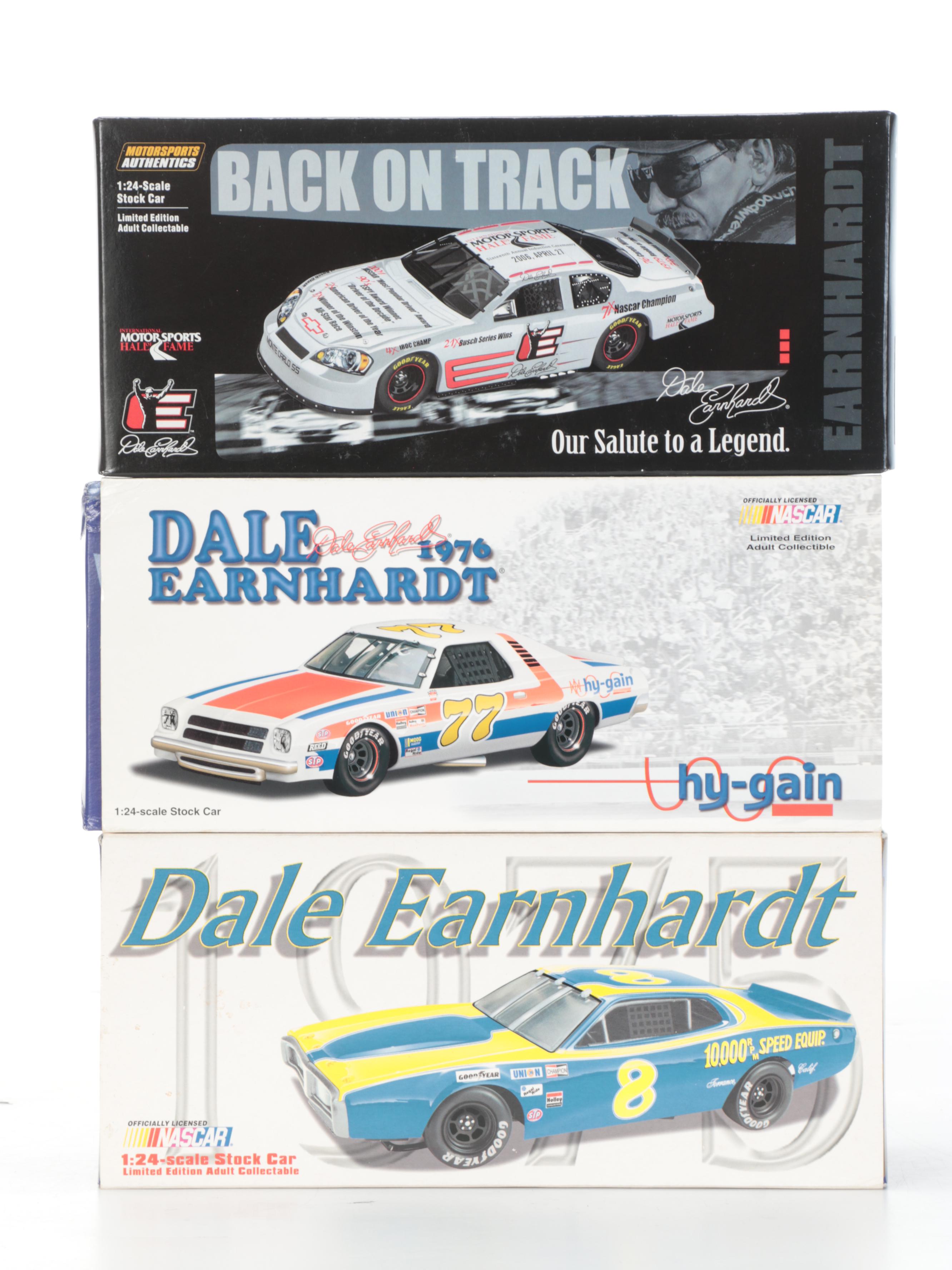 Dale Earnhardt Sr. Diecast NASCAR Model Stock Cars and Knife