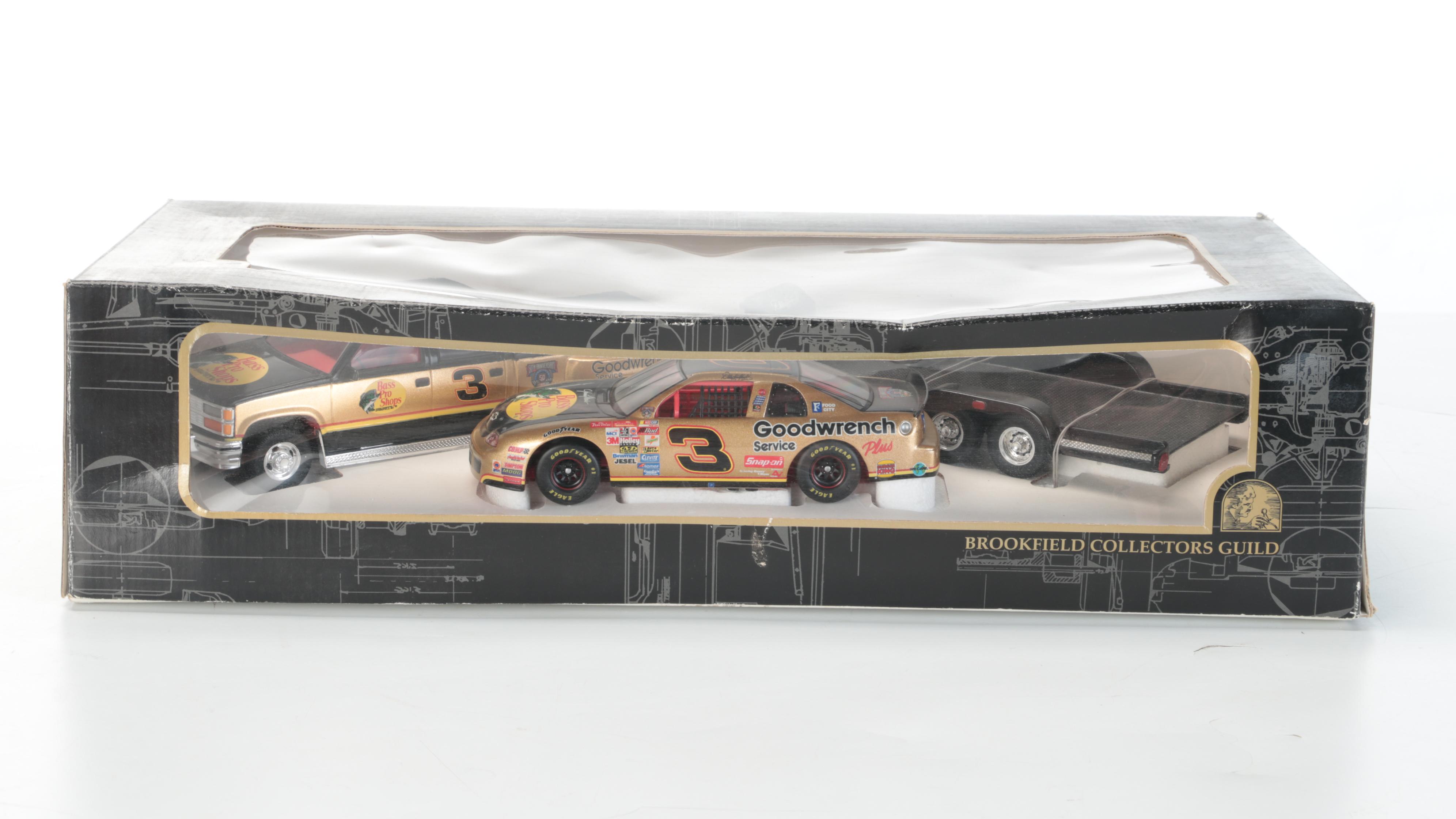 Dale Earnhardt Sr. Diecast NASCAR Model Stock Cars and Knife