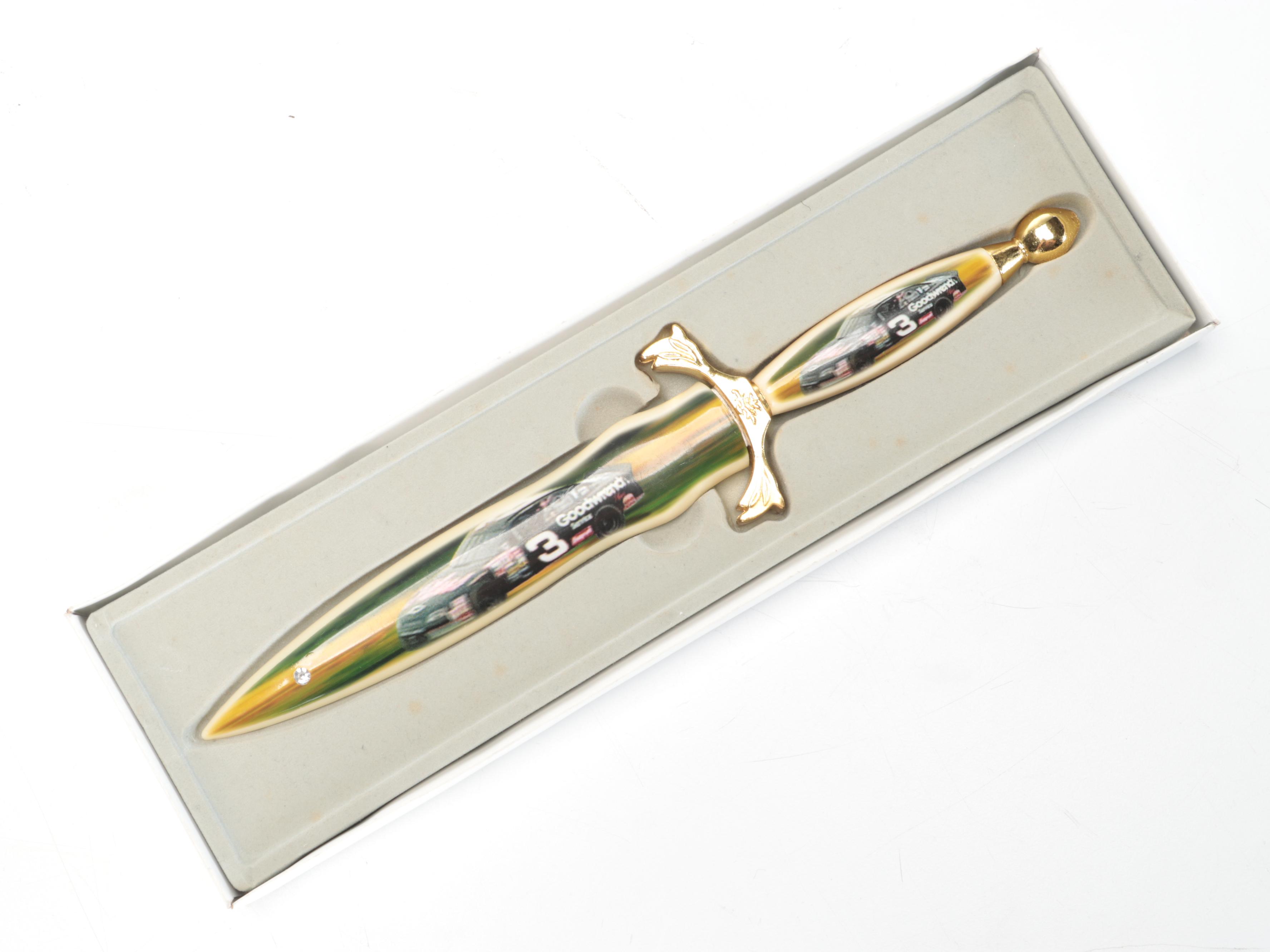 Dale Earnhardt Sr. Diecast NASCAR Model Stock Cars and Knife