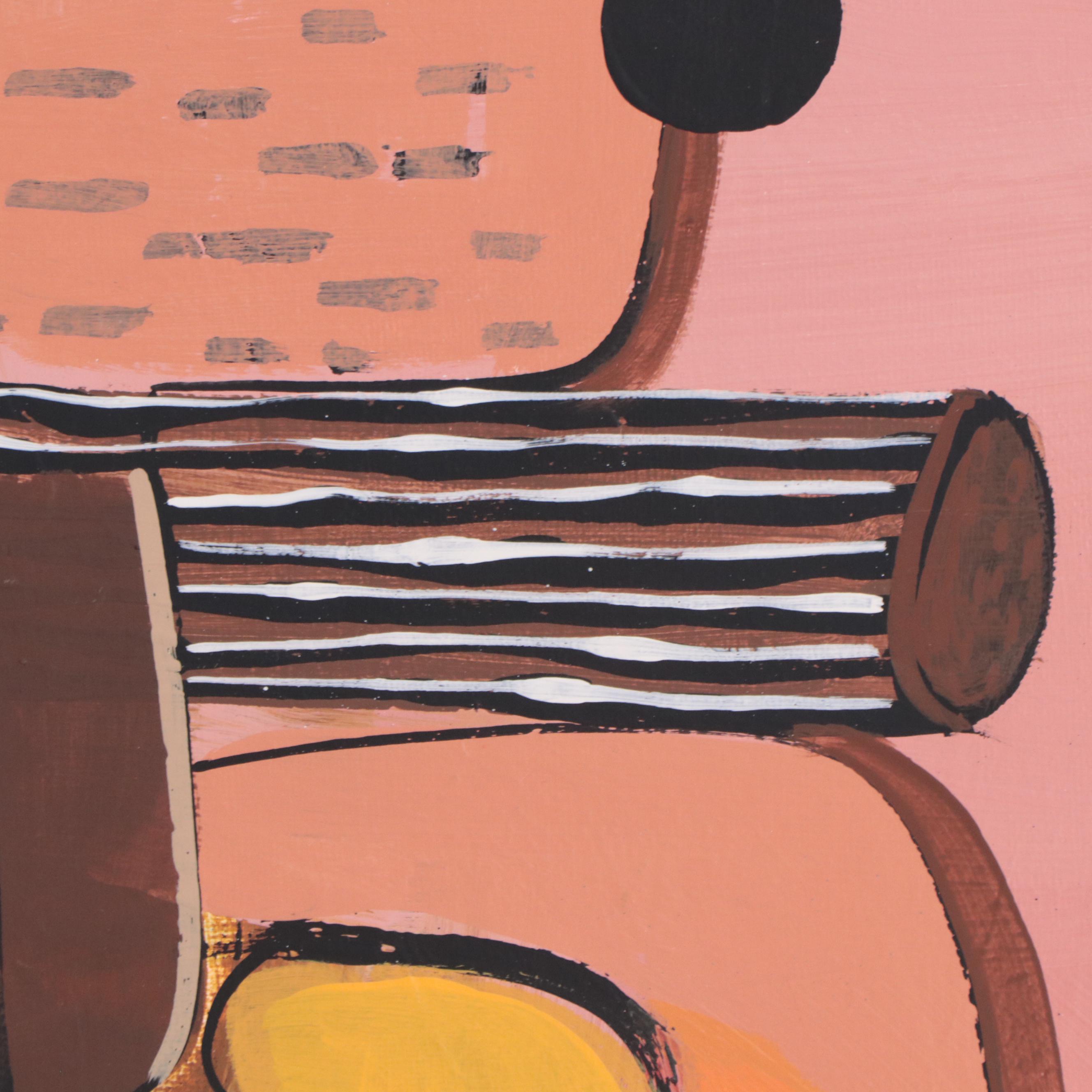 Michael Blazquez Abstract Mixed Media Painting, 2023