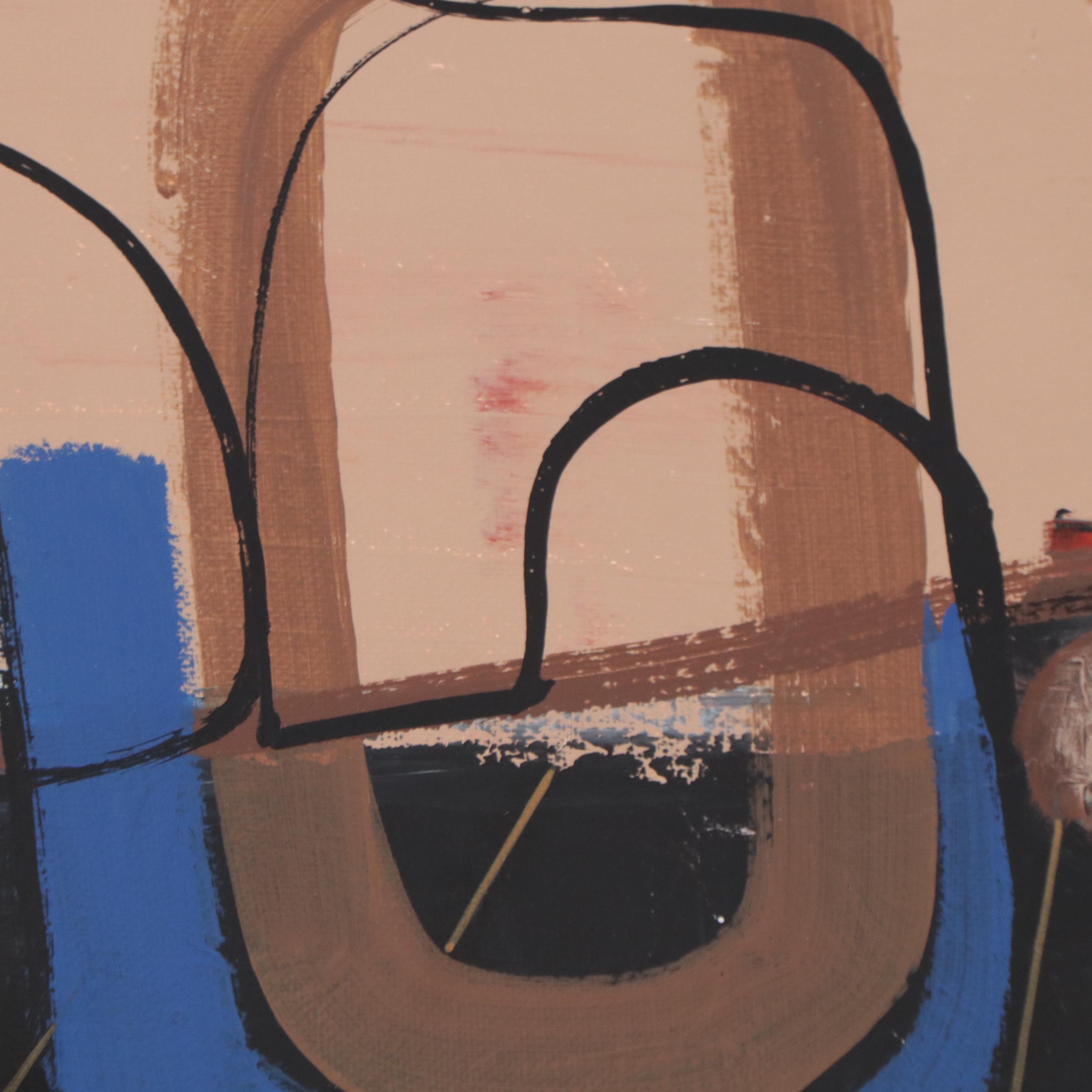 Michael Blazquez Abstract Mixed Media Painting, 2023