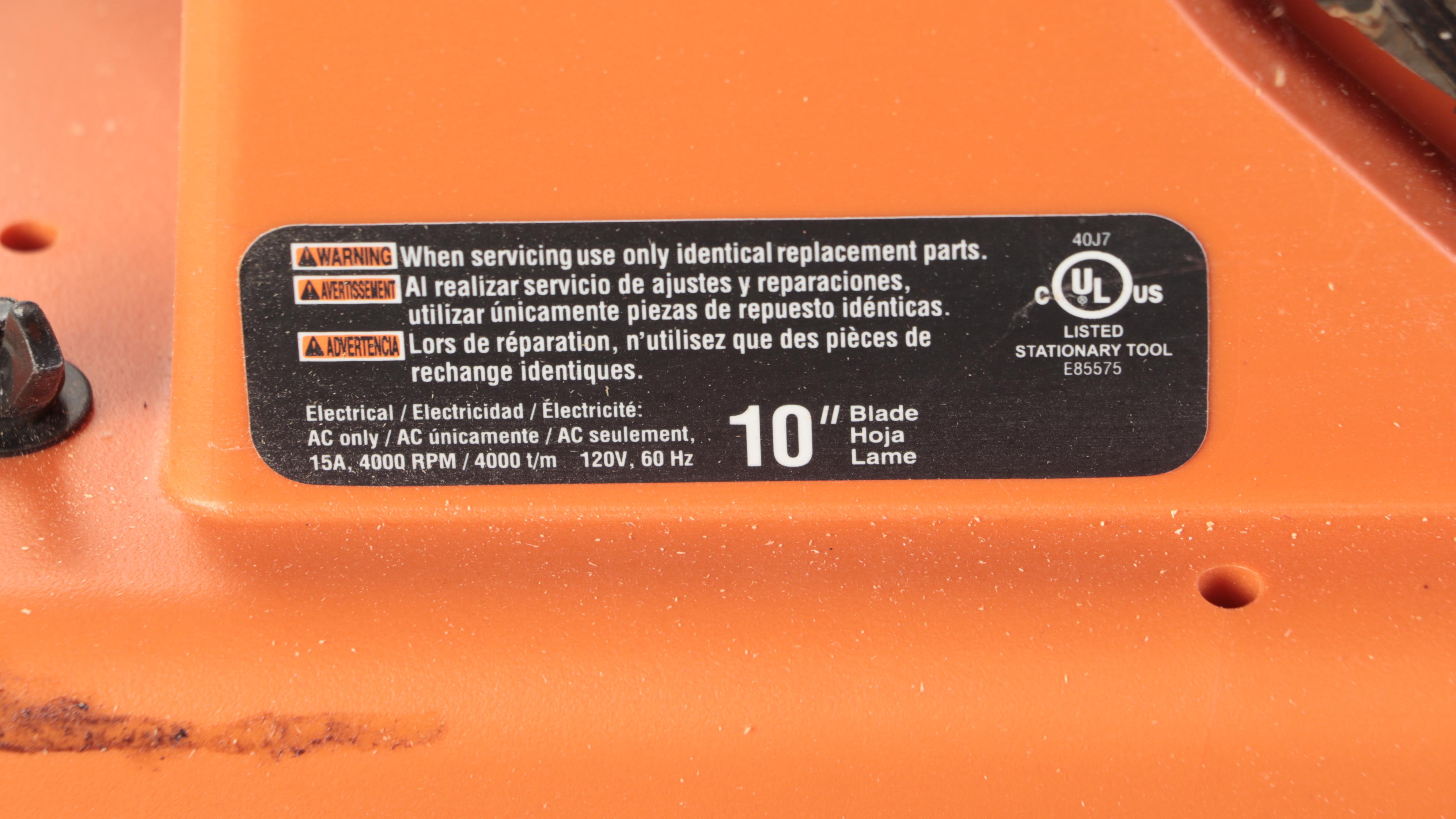 RIDGID 10" Pro Jobsite Portable Table Saw with Stand