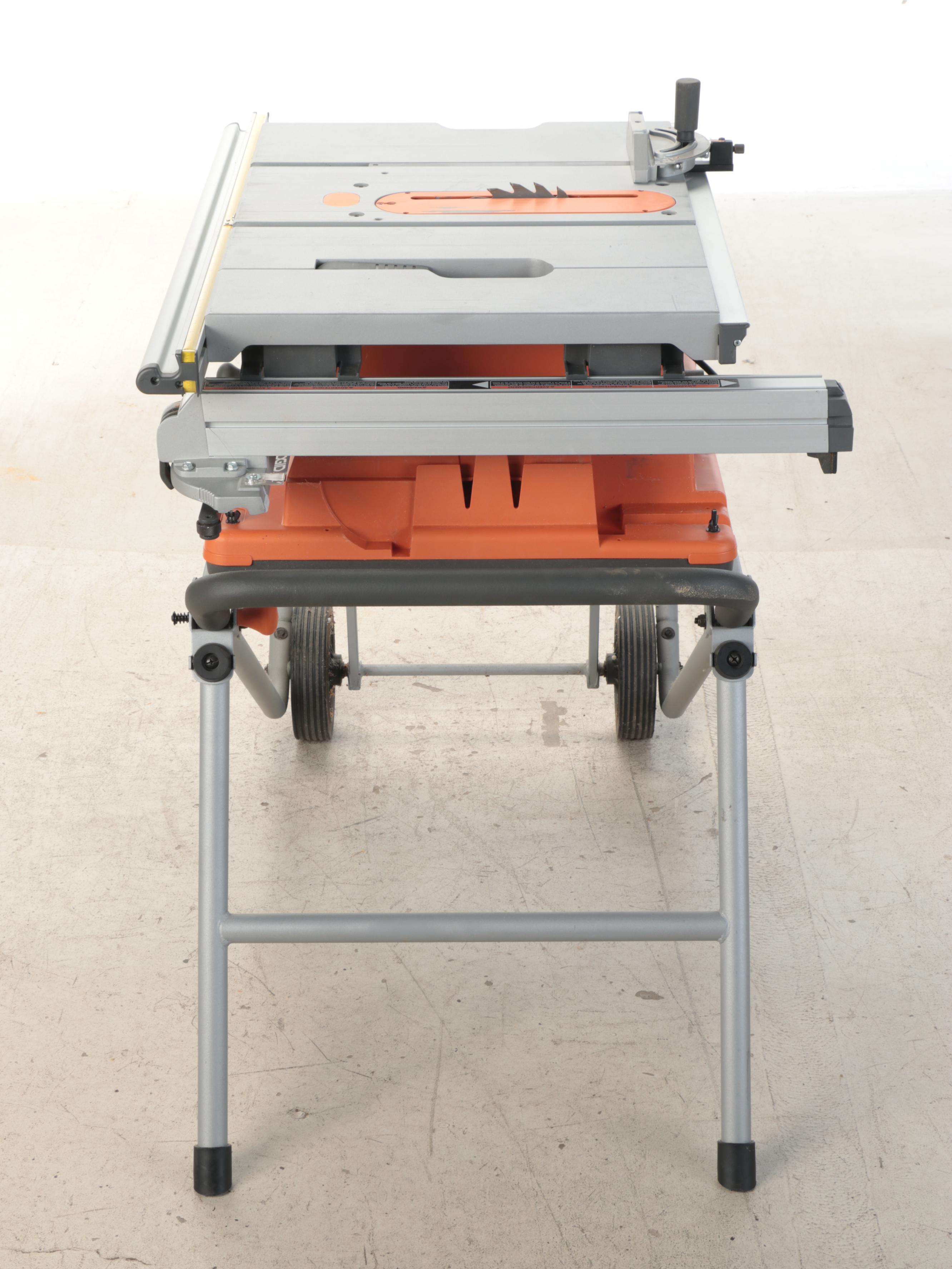 RIDGID 10" Pro Jobsite Portable Table Saw with Stand