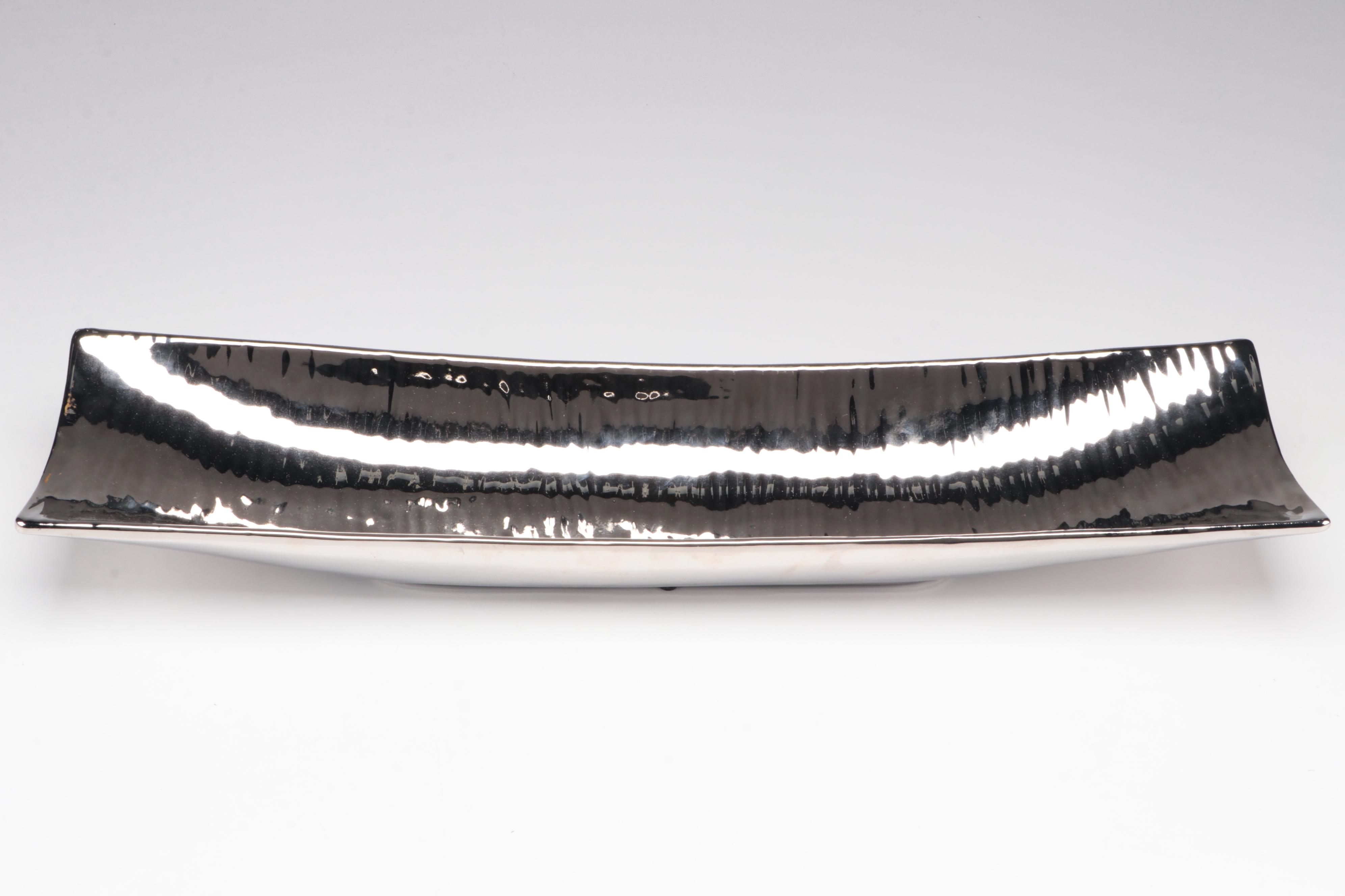 Pier 1 Imports Ceramic Centerpiece Bowl with Glass Vases and More