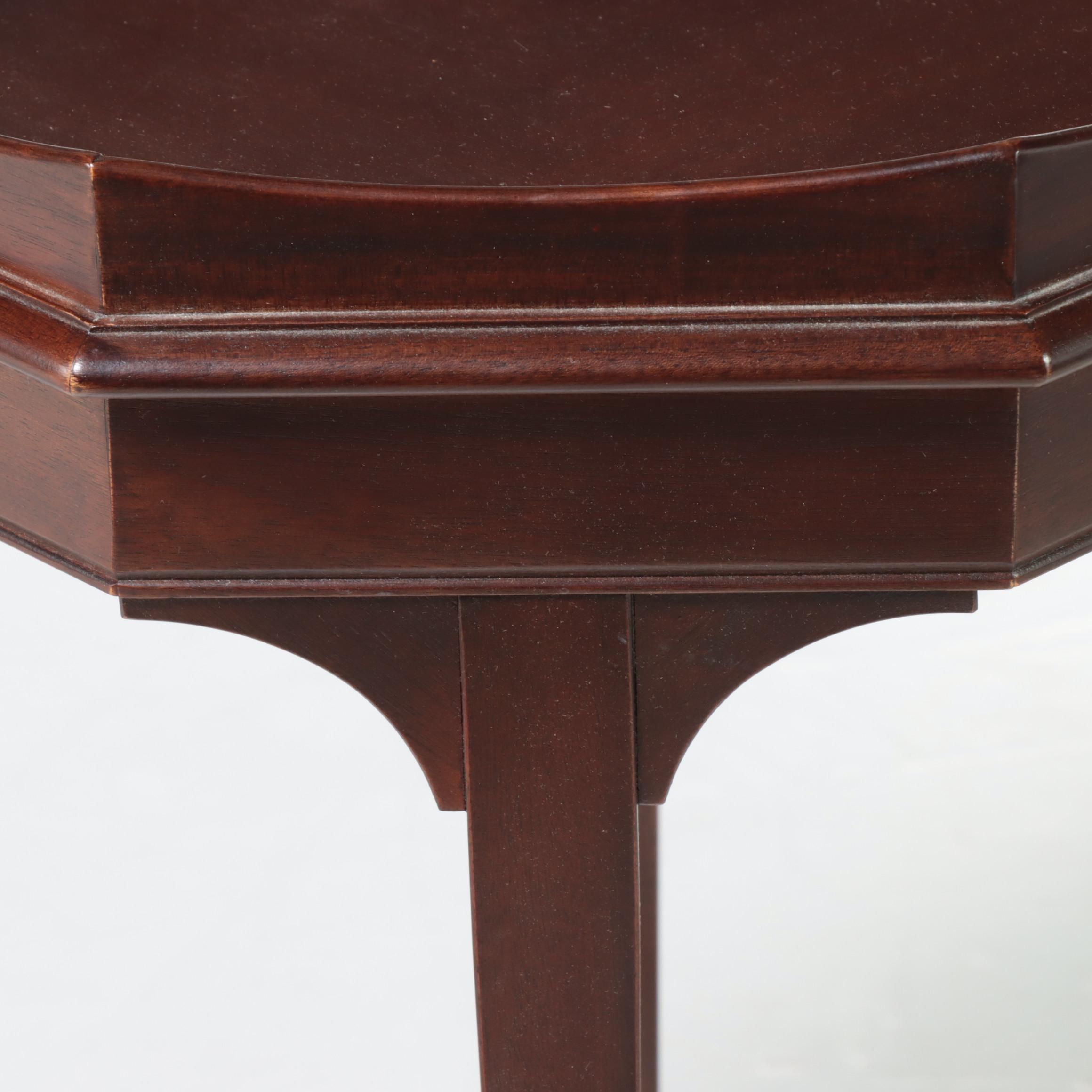 Hekman Furniture Mahogany Finish Hardwood Side Table