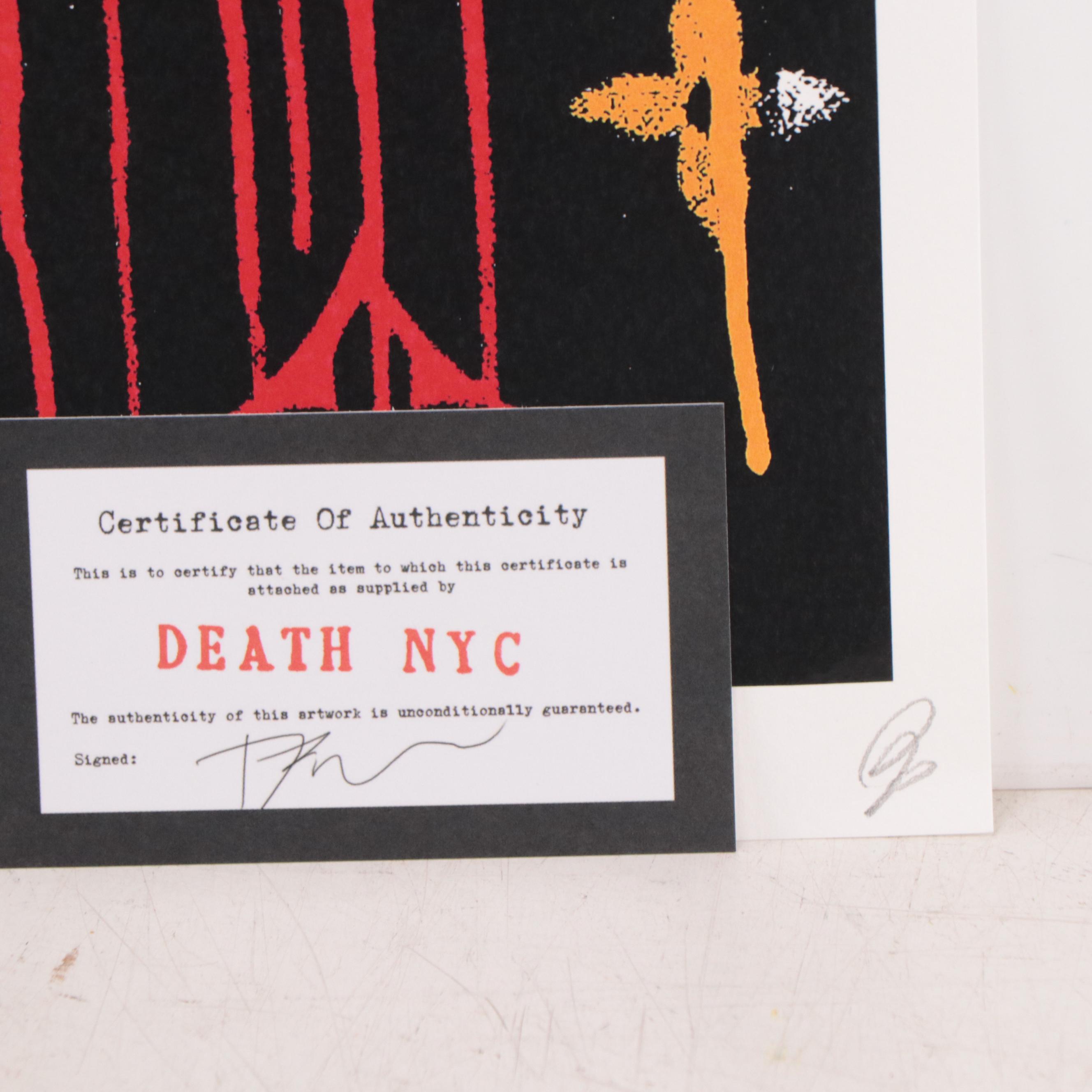 Death NYC Pop Art Digital Print Featuring Louis Vuitton x Peanuts, 2020