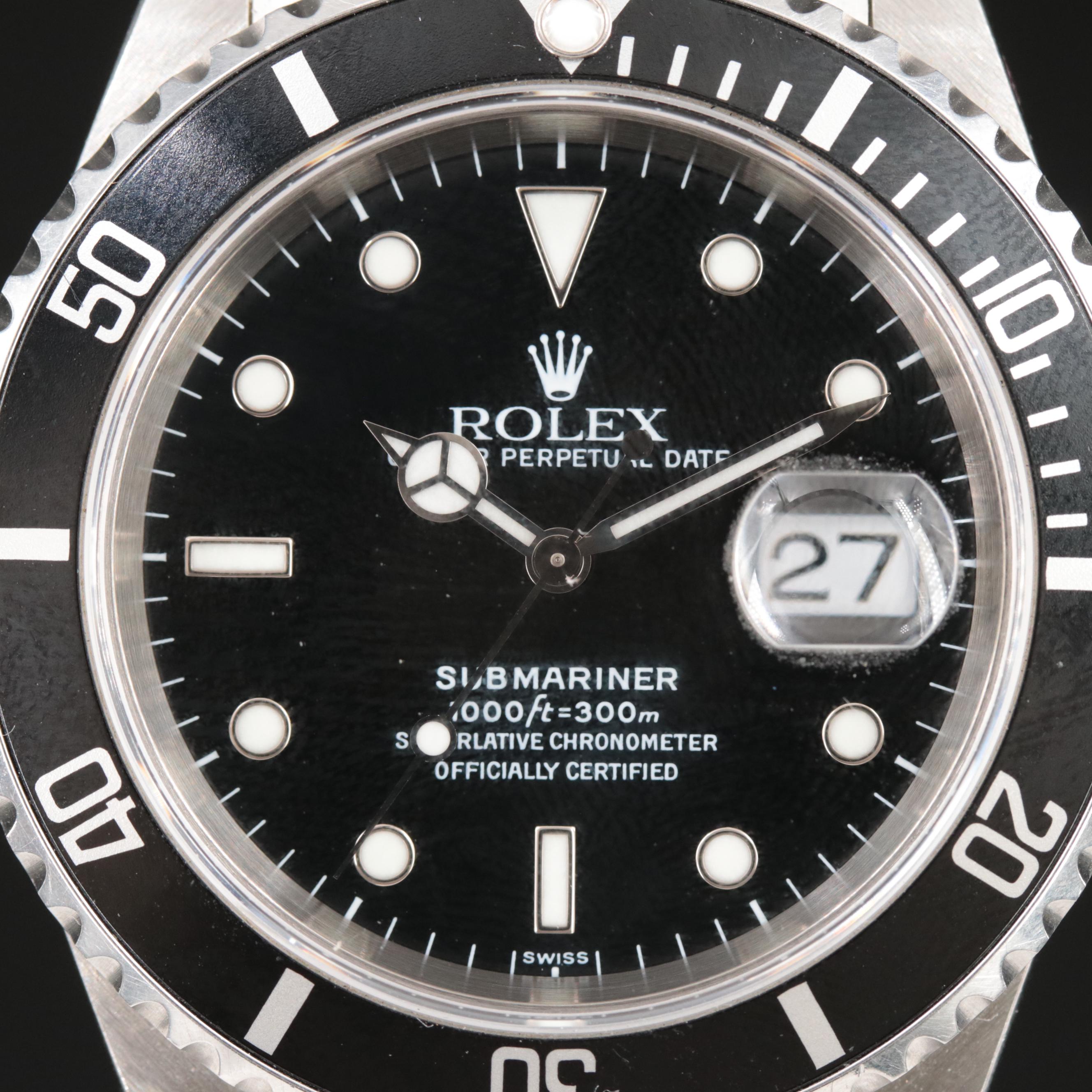 1999 Rolex Submariner Date Watch