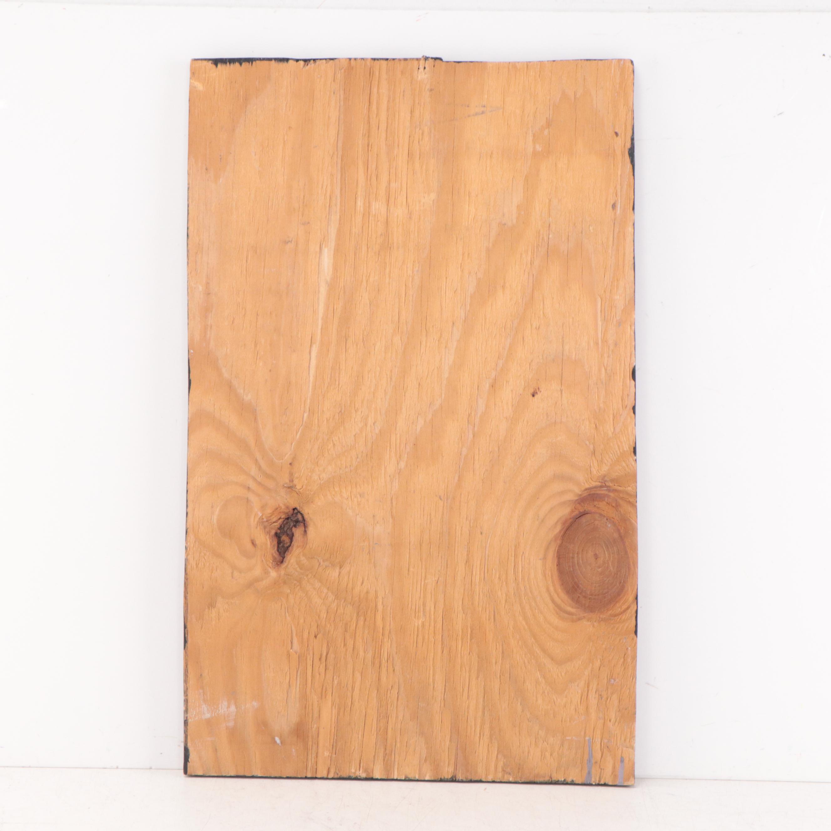 Mose Ernest Tolliver Folk Art Acrylic Painting of Self Portrait