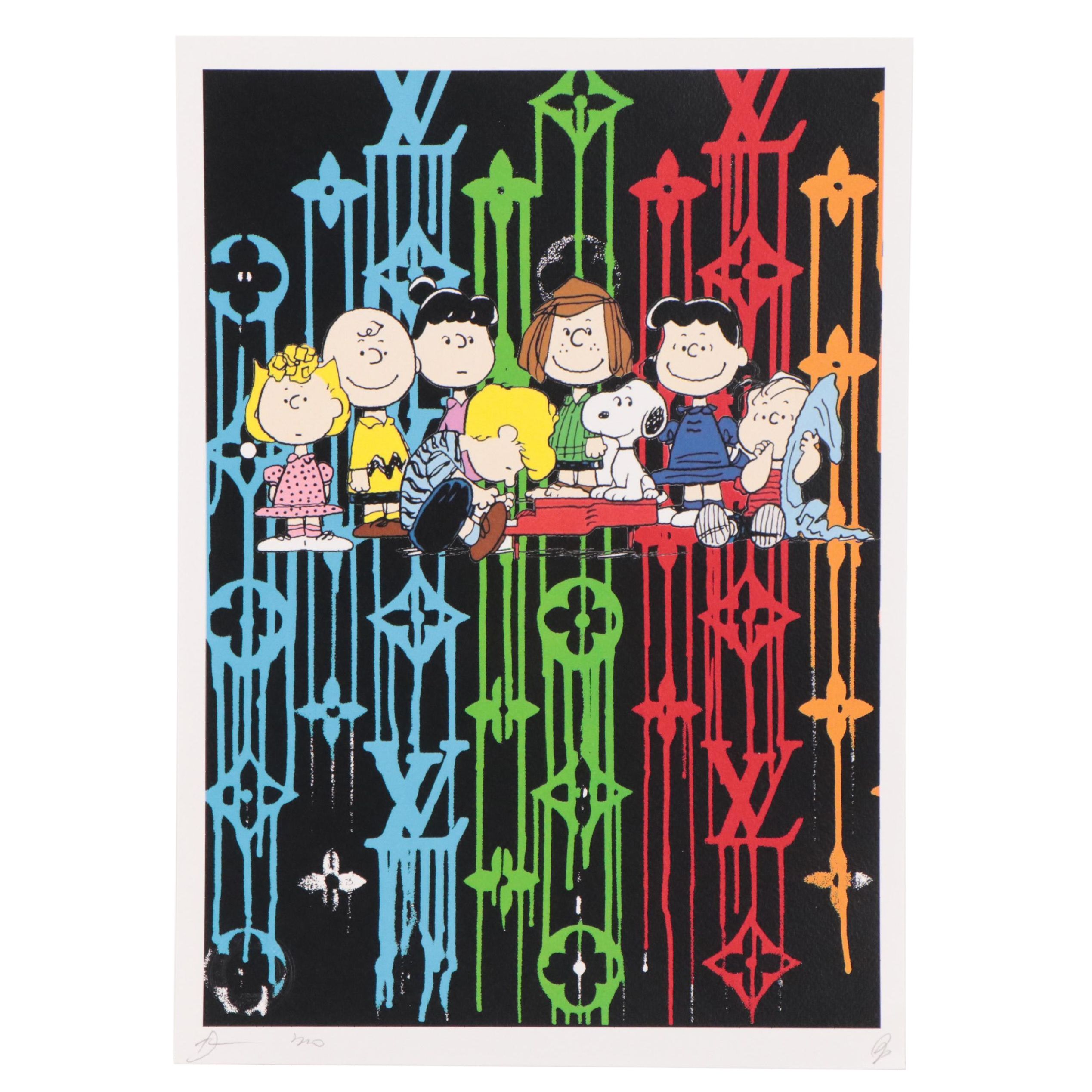 Death NYC Pop Art Digital Print Featuring Louis Vuitton x Peanuts, 2020