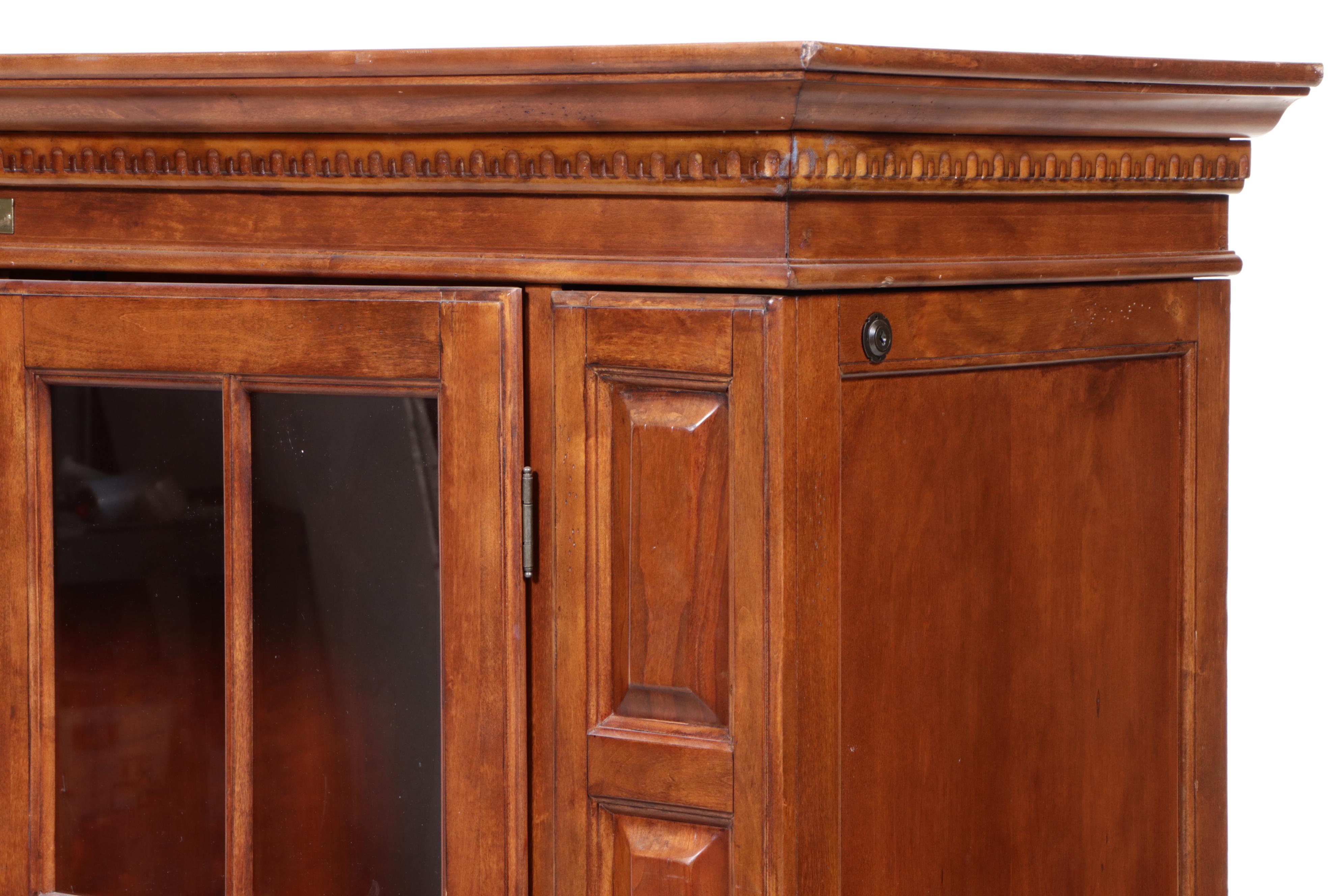 Orvis by Vaughan Furniture Hardwood and Glass Gun Cabinet