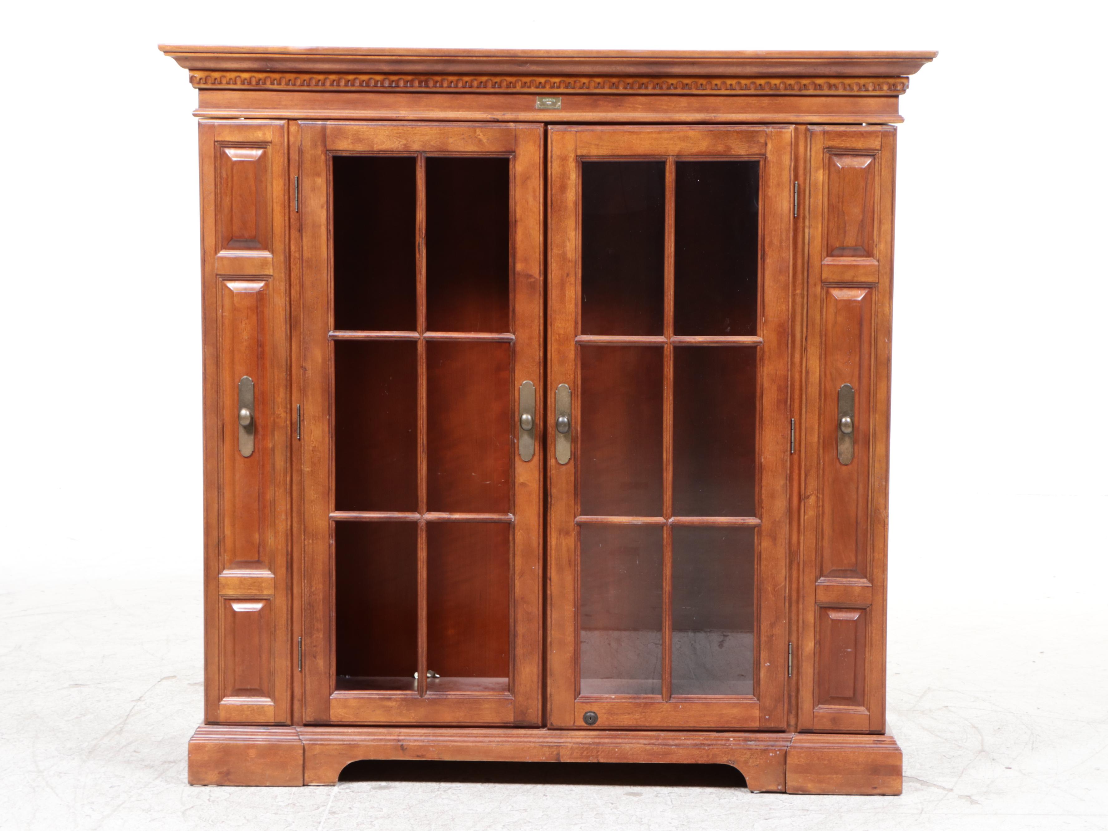 Orvis by Vaughan Furniture Hardwood and Glass Gun Cabinet