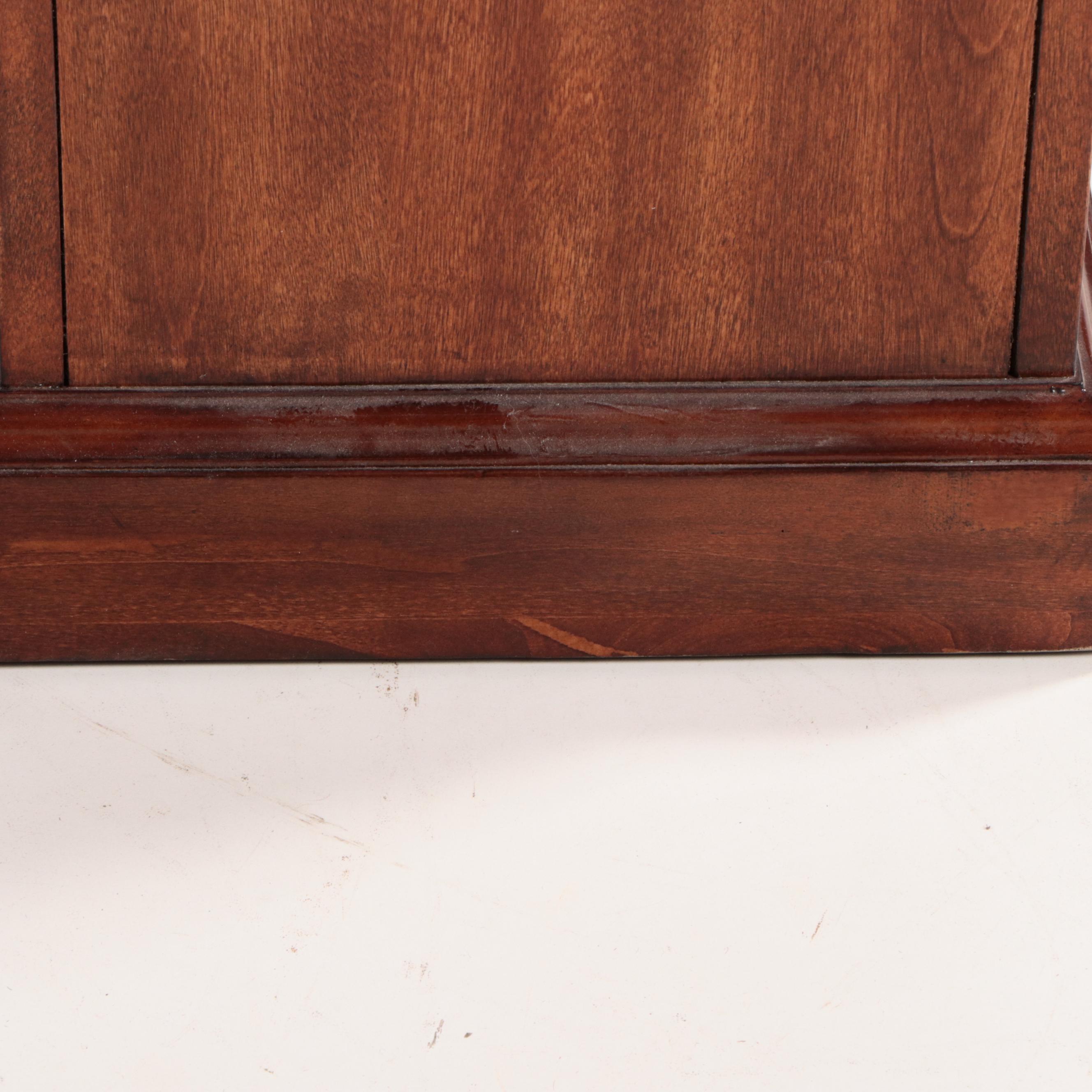 Home Meridian "Preston" Regency Style Mahogany Pedestal Desk