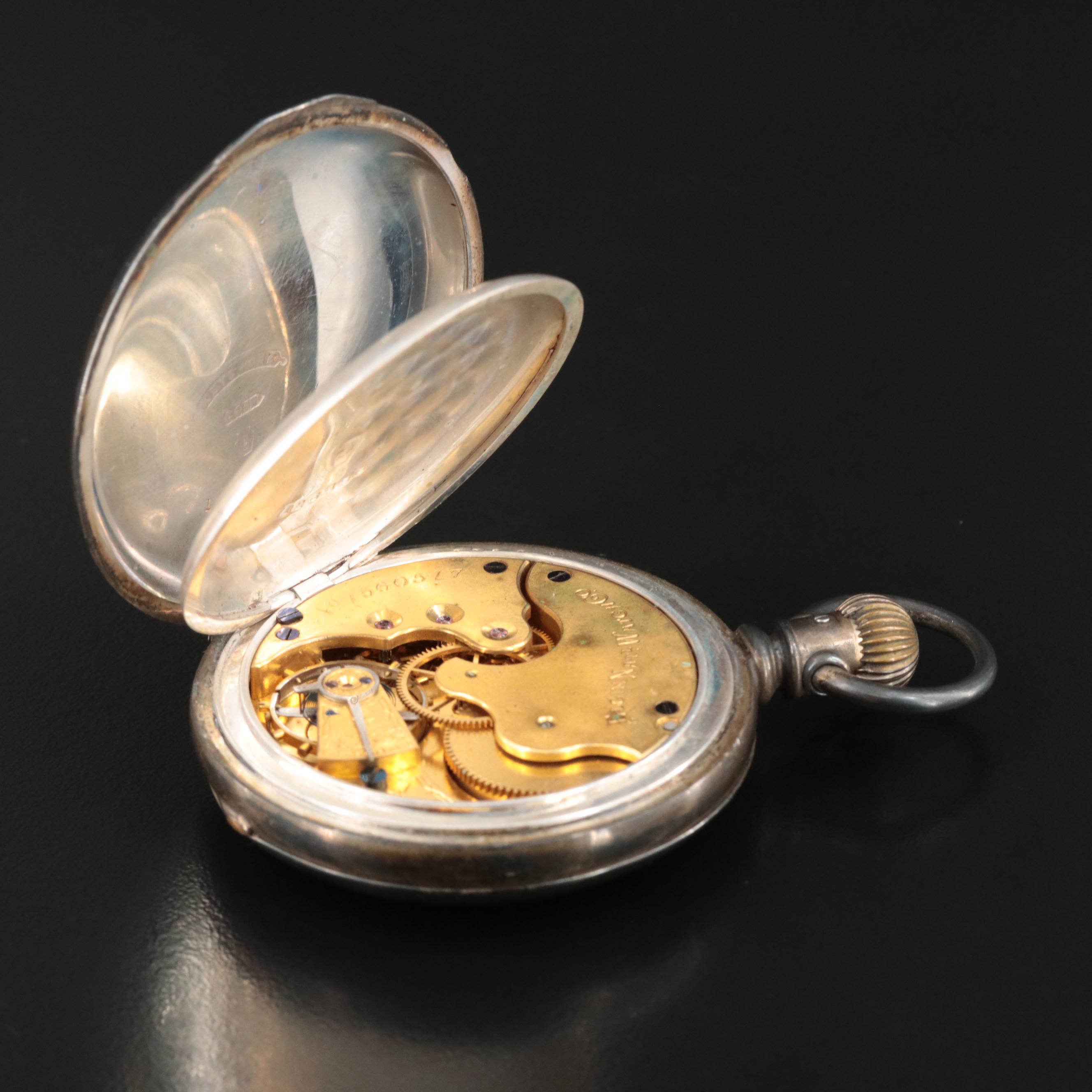 1885 Elgin Coin Silver Pocket Watch