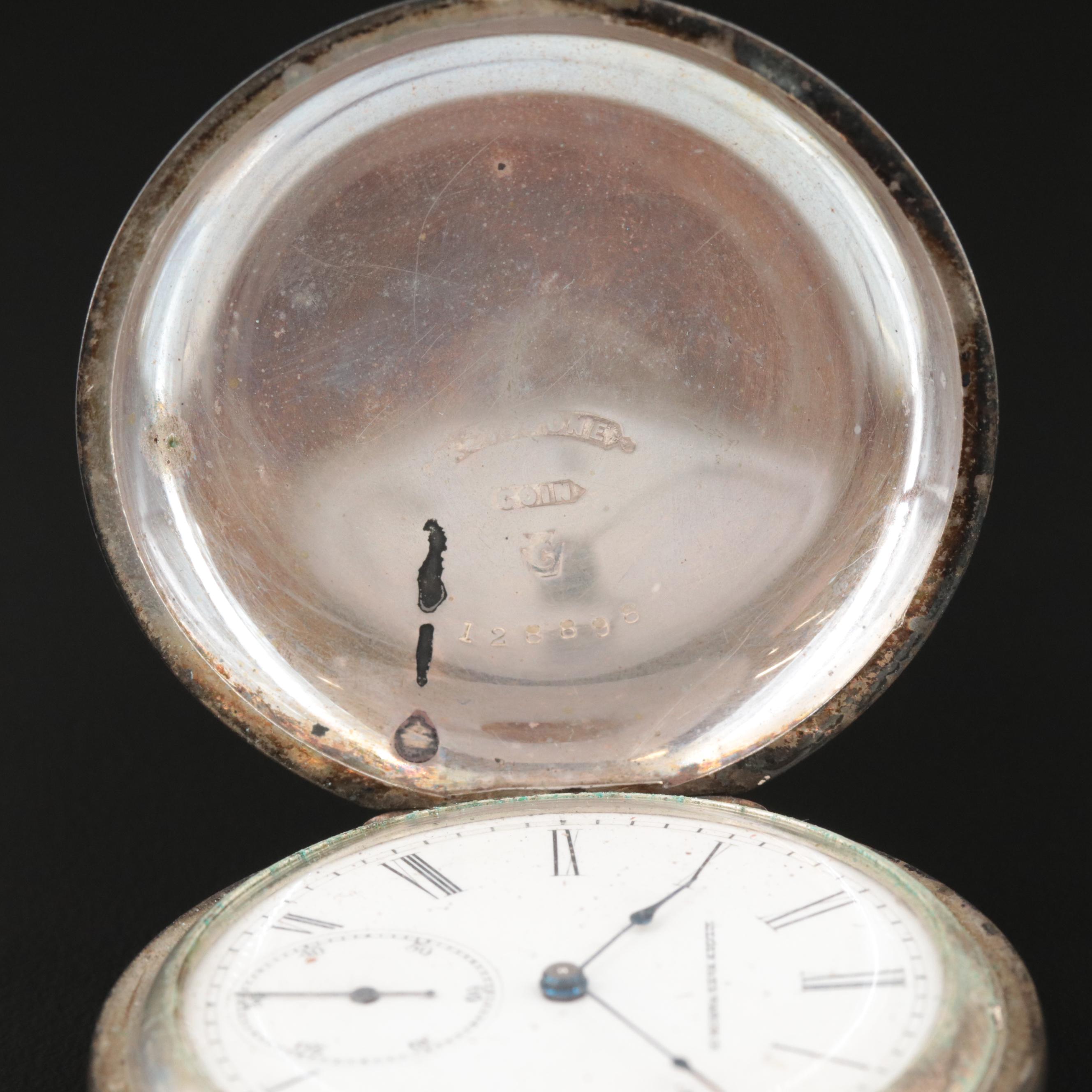 1885 Elgin Coin Silver Pocket Watch