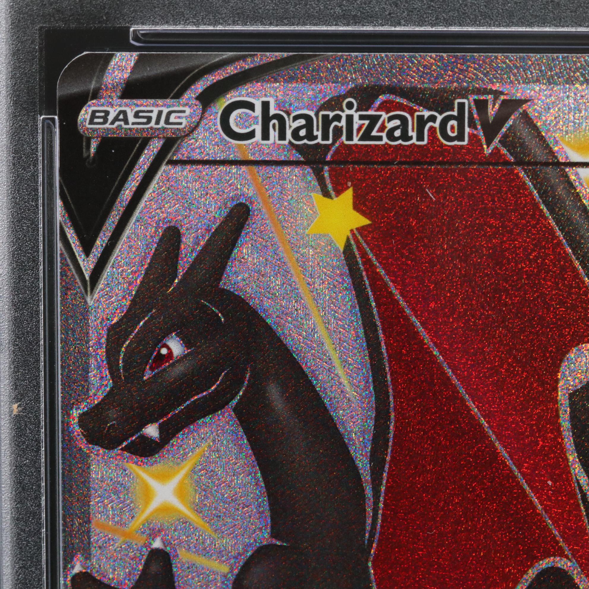 2020 Pokémon FA/Charizard V Champion's Path-Secret #79 Graded PSA MINT 9