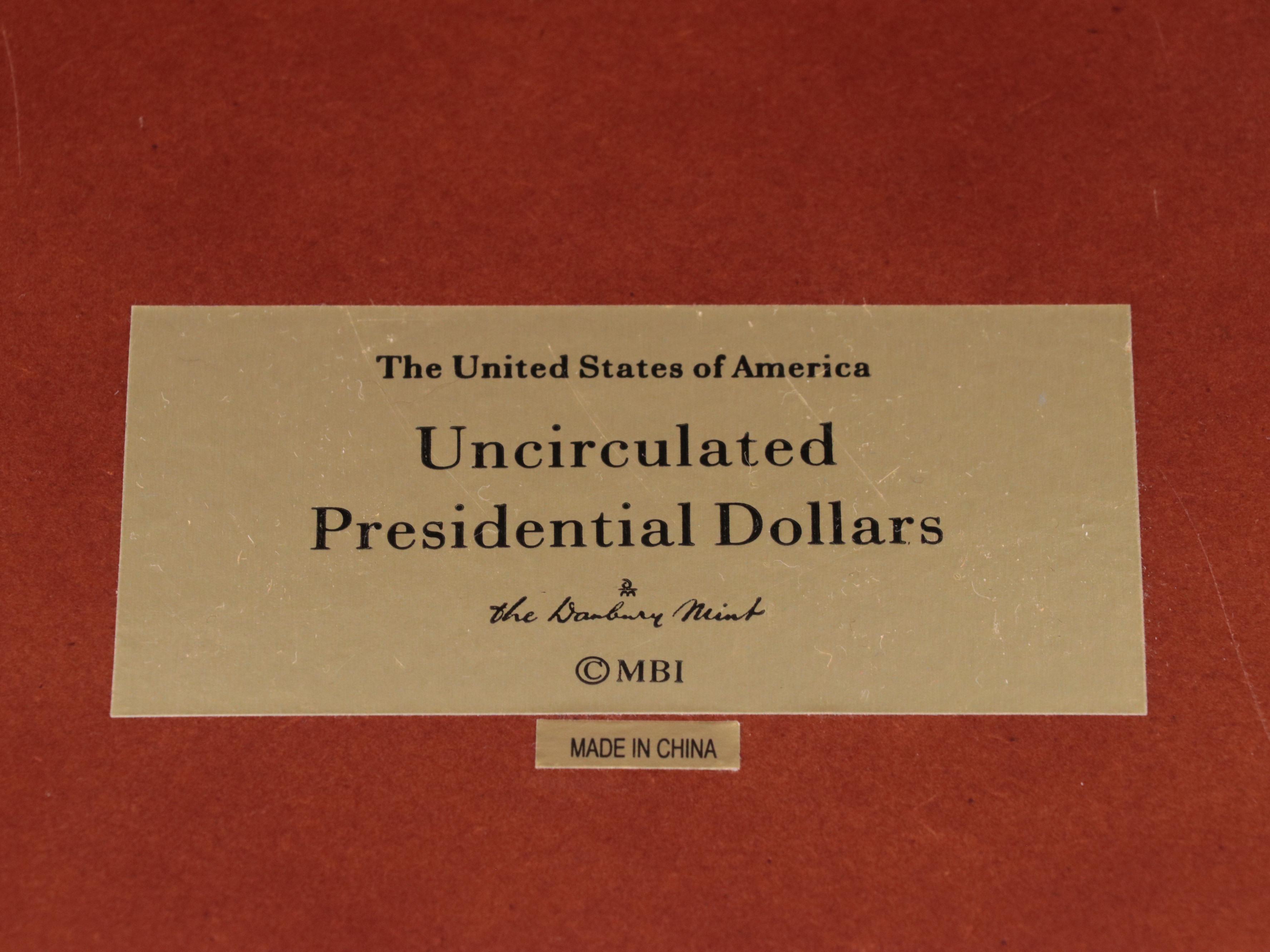 Collection of Thirty-Nine Different Presidential One Dollar Coins