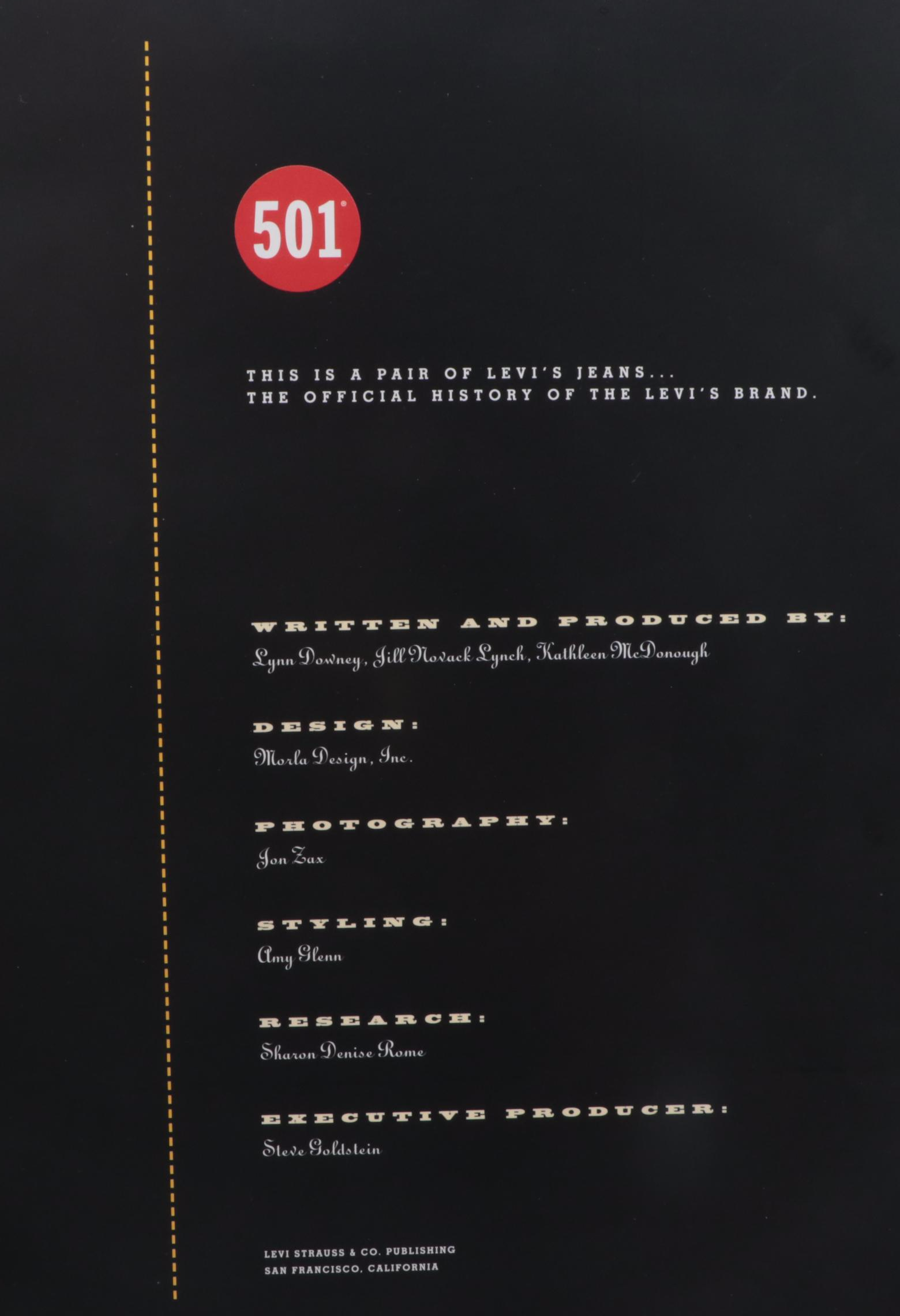 Signed First Edition "This is a Pair of Levi's Jeans..." by Lynn Downey et al.