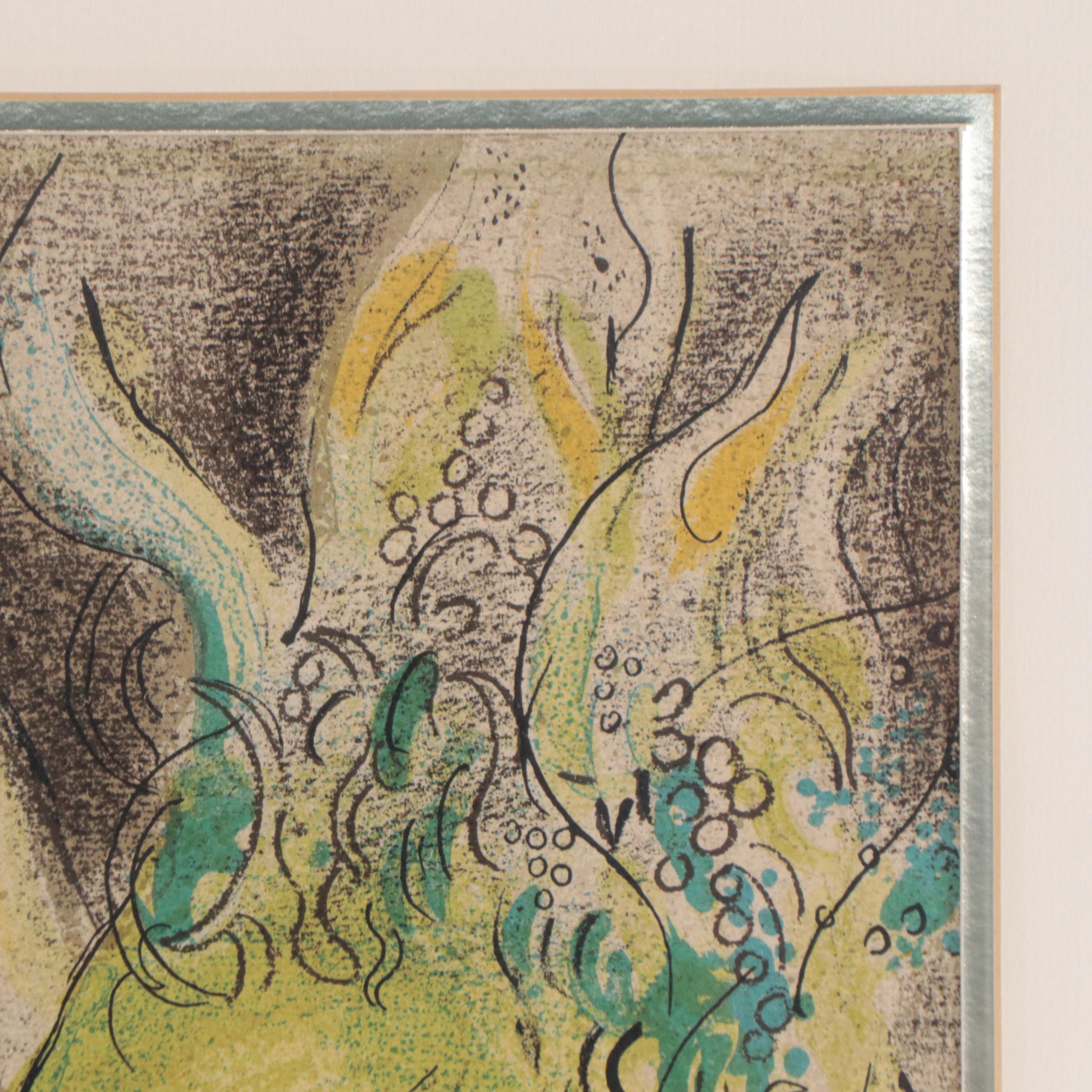 Marc Chagall Lithograph "Paradise With Green Donkey"