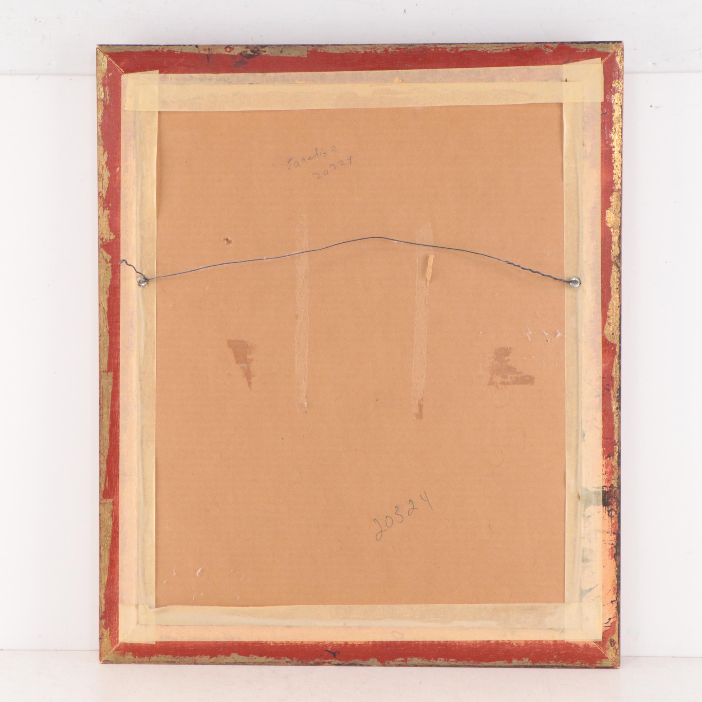 Marc Chagall Lithograph "Paradise With Green Donkey"