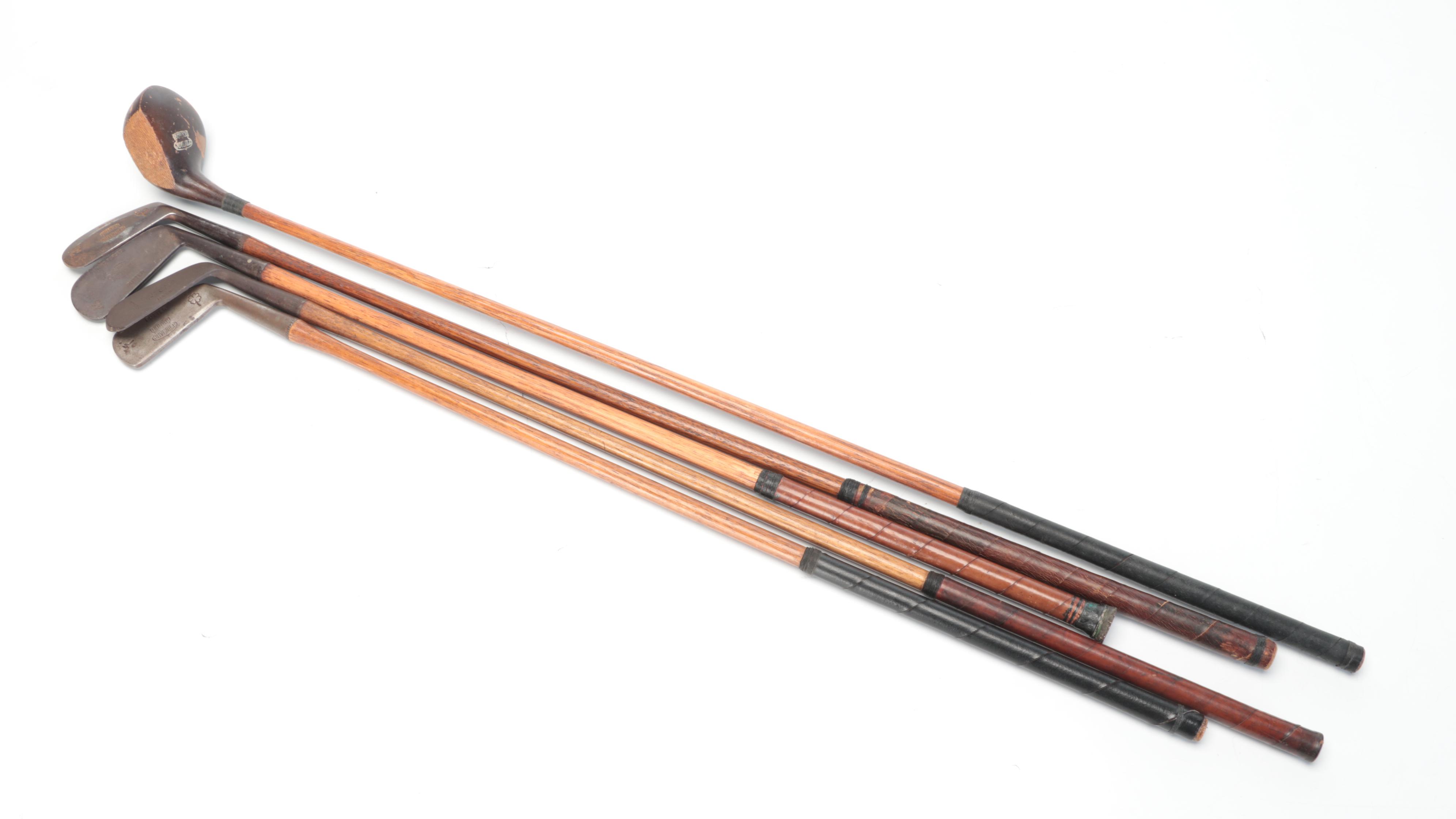 Burke, Burr Key Bilt, and Westward Juvenile Right Handed Vintage Golf Clubs