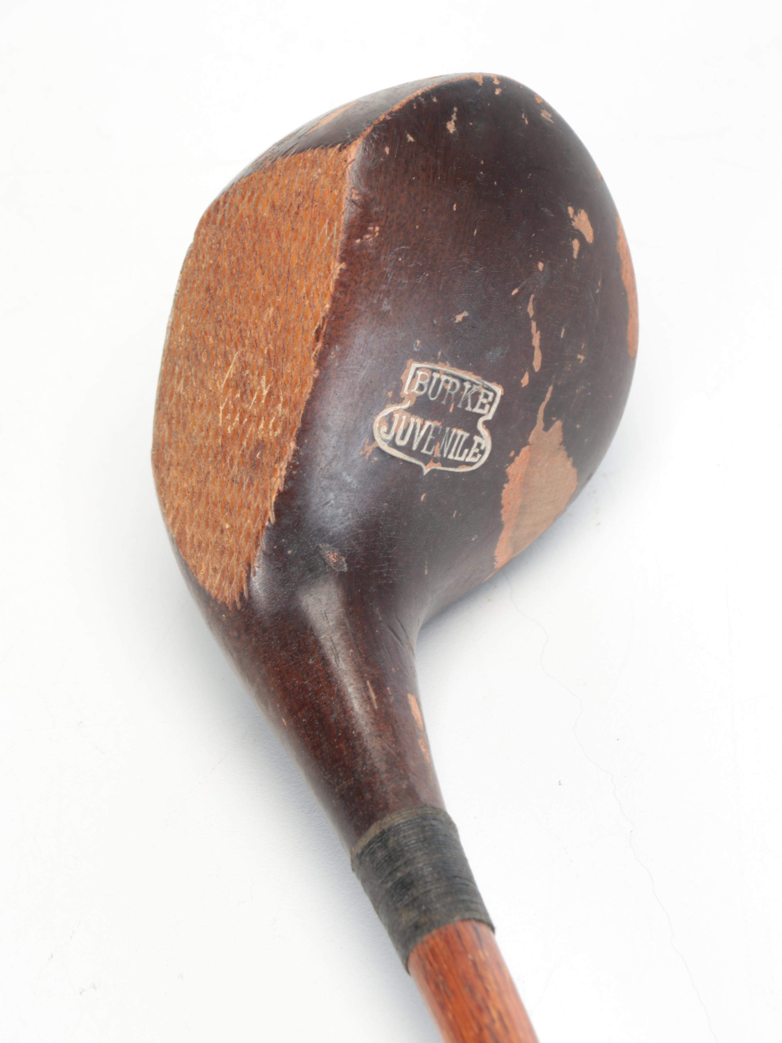 Burke, Burr Key Bilt, and Westward Juvenile Right Handed Vintage Golf Clubs