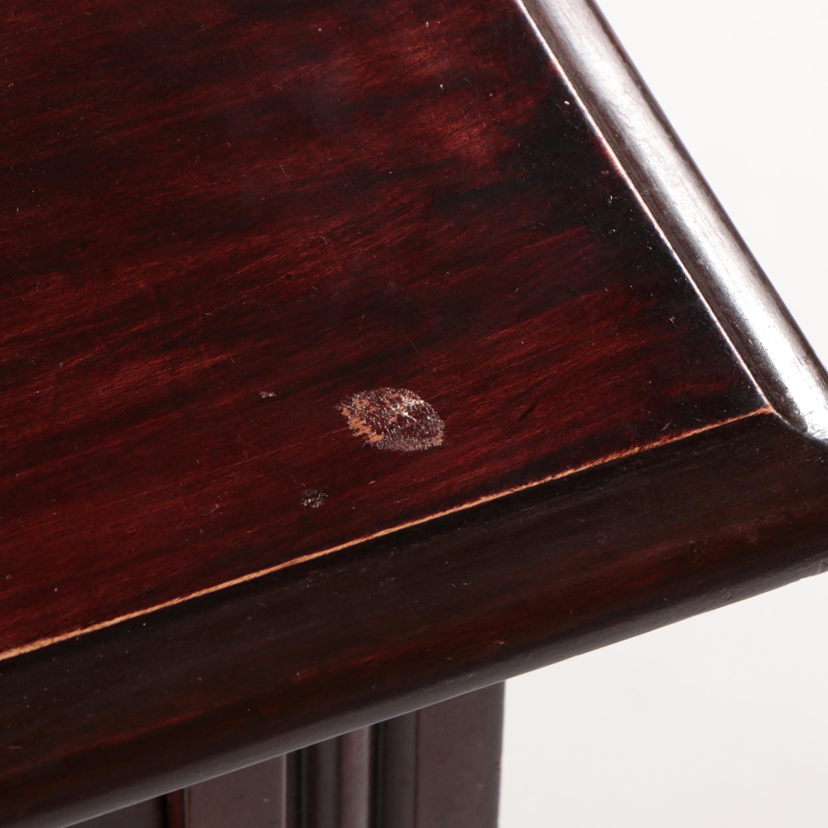 Late Victorian Hardwood Two-Drawer Side Cabinet, Circa 1900