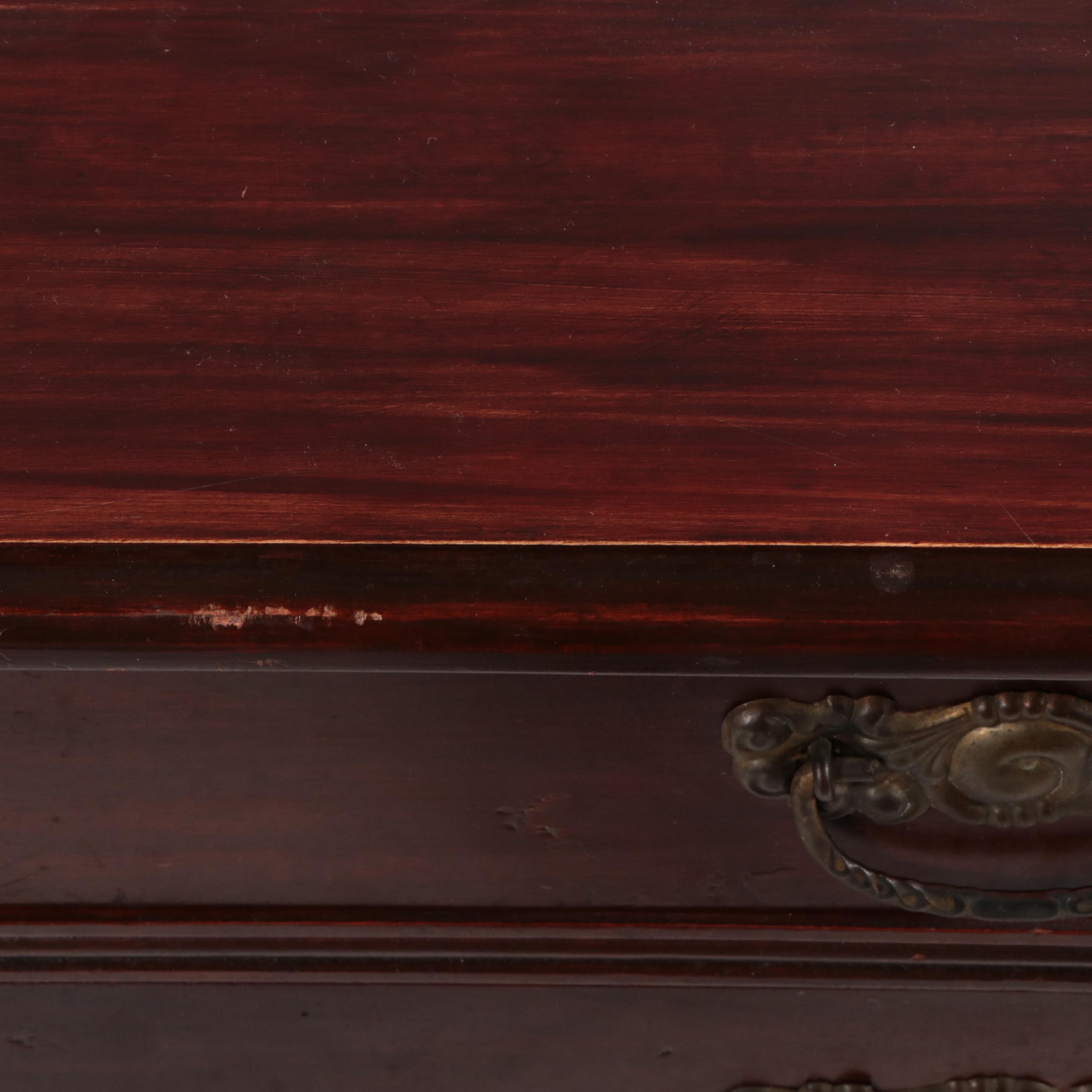 Late Victorian Hardwood Two-Drawer Side Cabinet, Circa 1900
