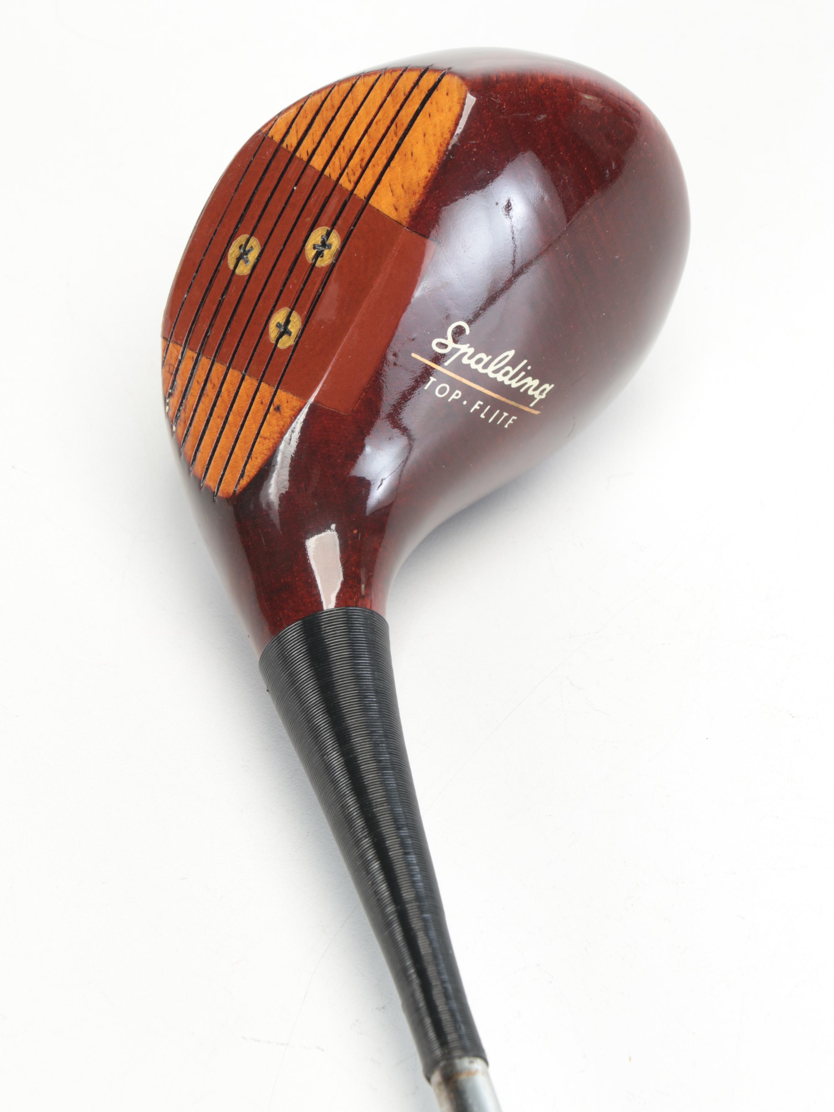 Spalding Persimmon Wood Top-Flite 1-5 Woods