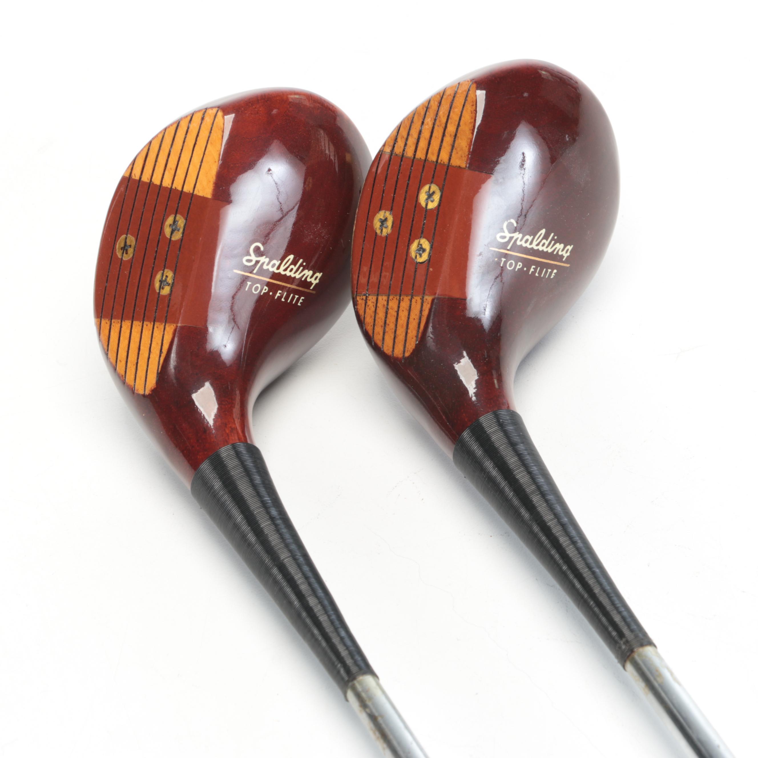 Spalding Persimmon Wood Top-Flite 1-5 Woods