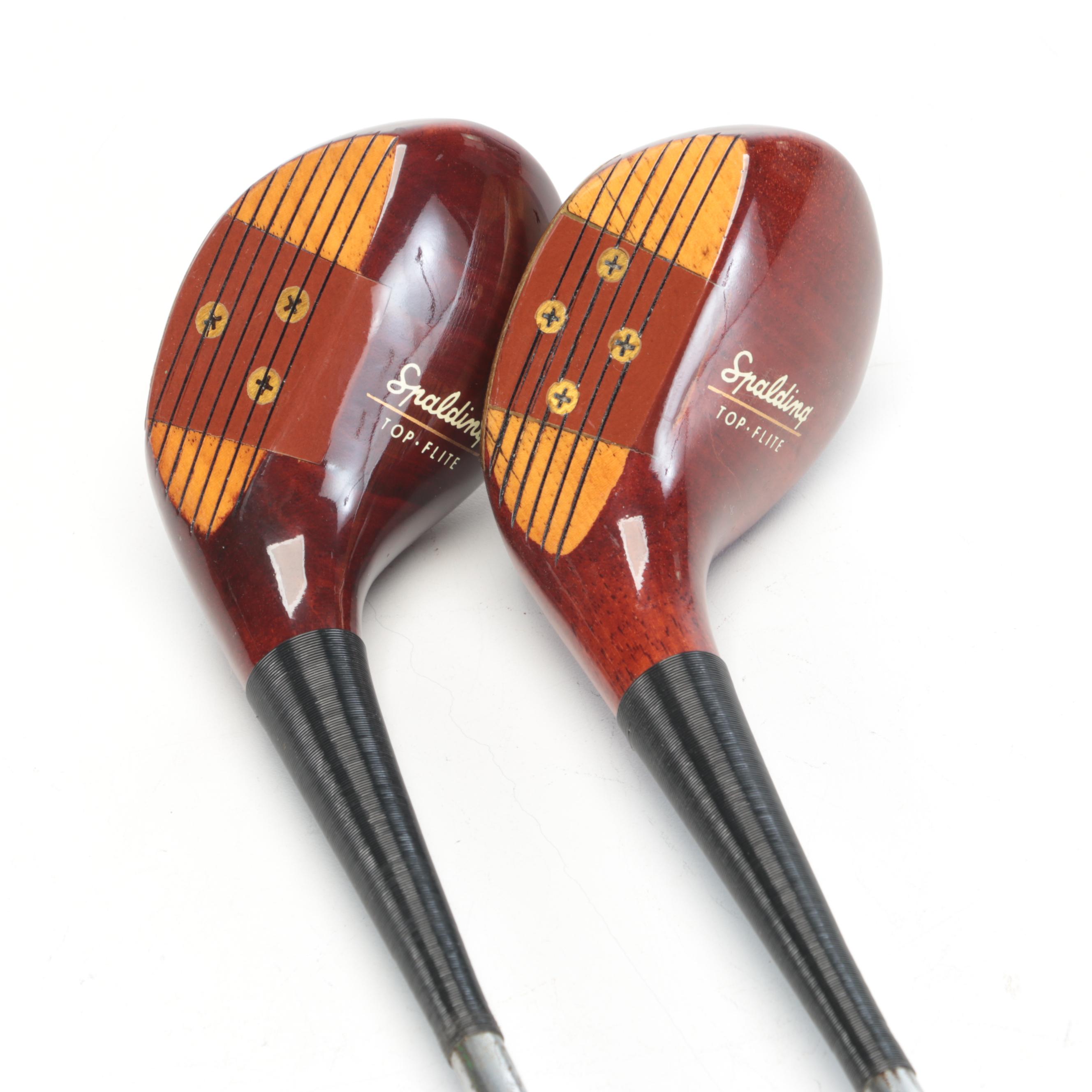 Spalding Persimmon Wood Top-Flite 1-5 Woods