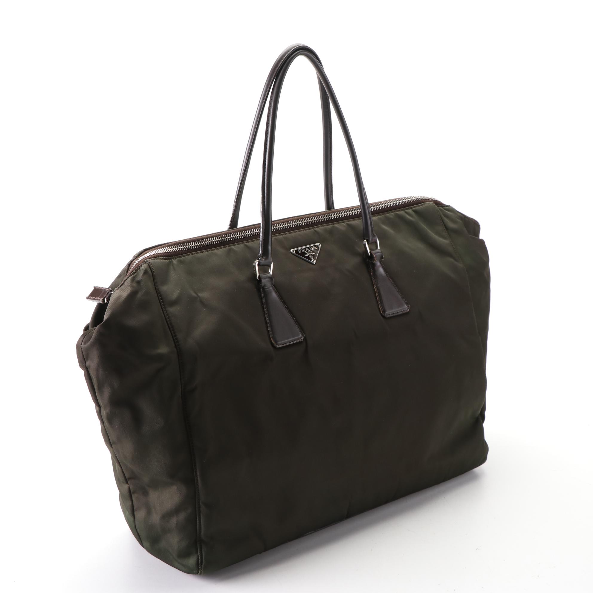 Prada Tessuto Nylon and Leather Tote