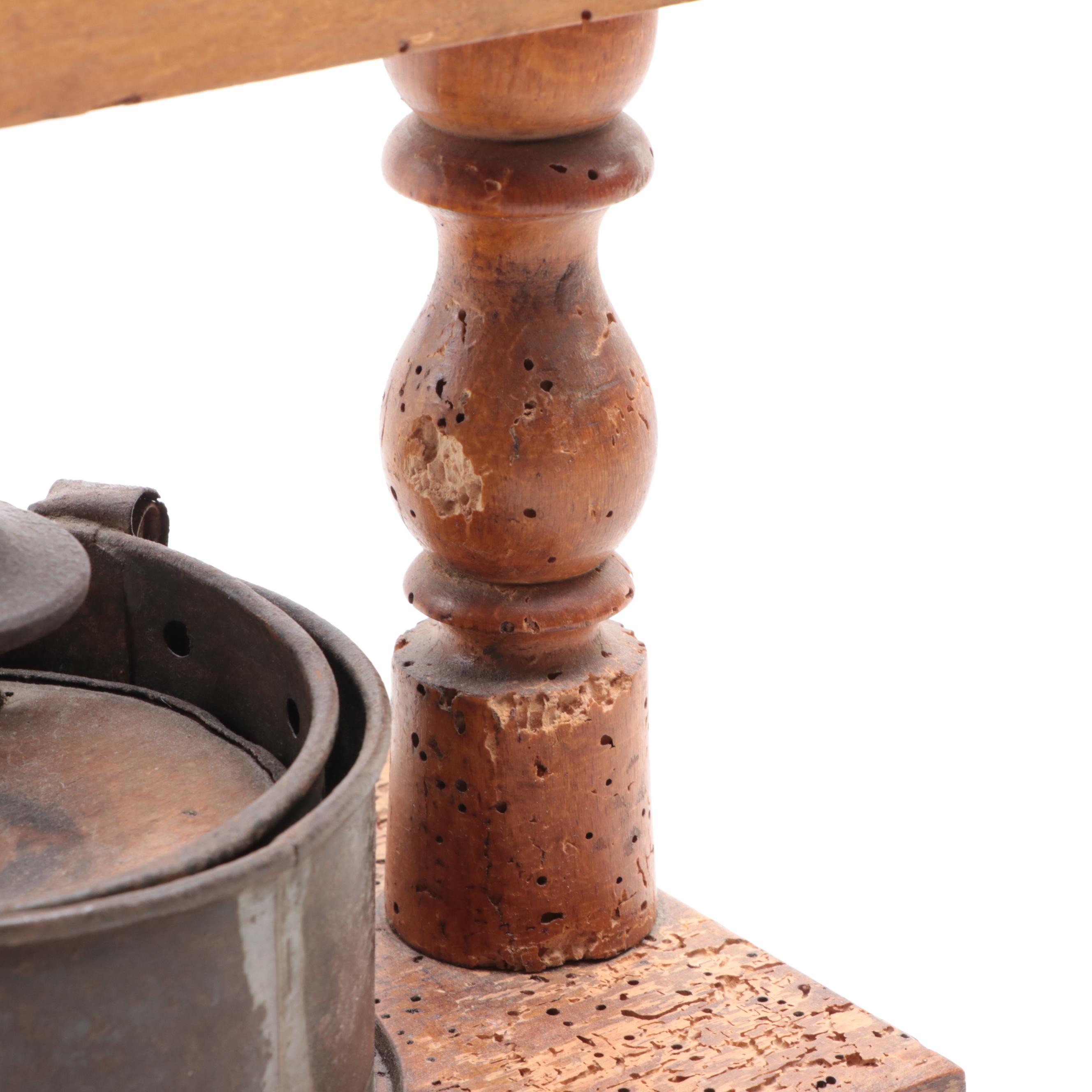 Antique Tabletop French Kitchen Press, 19th Century