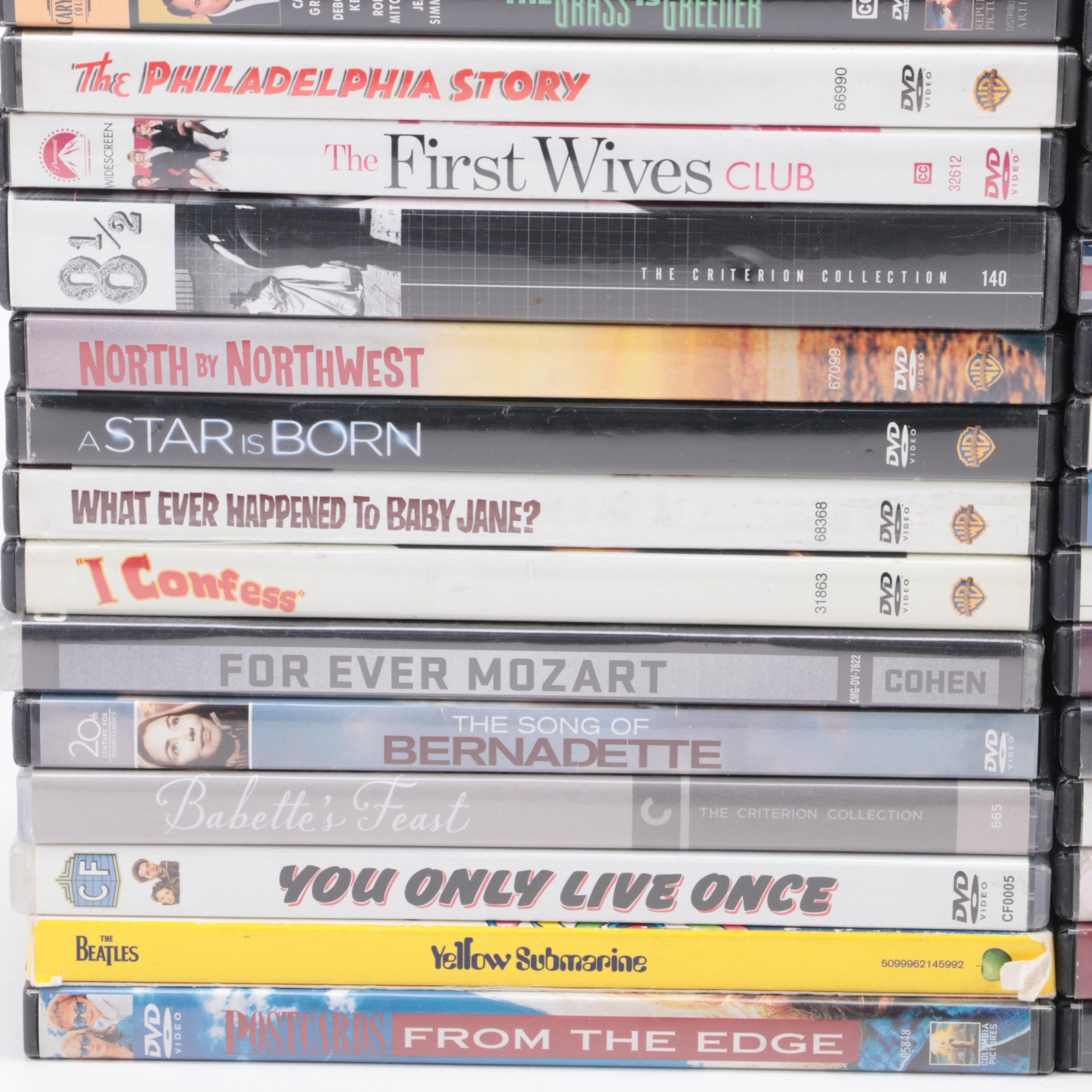 Movies and TV Show DVDs Including "Downton Abbey," Hitchcock Films and More