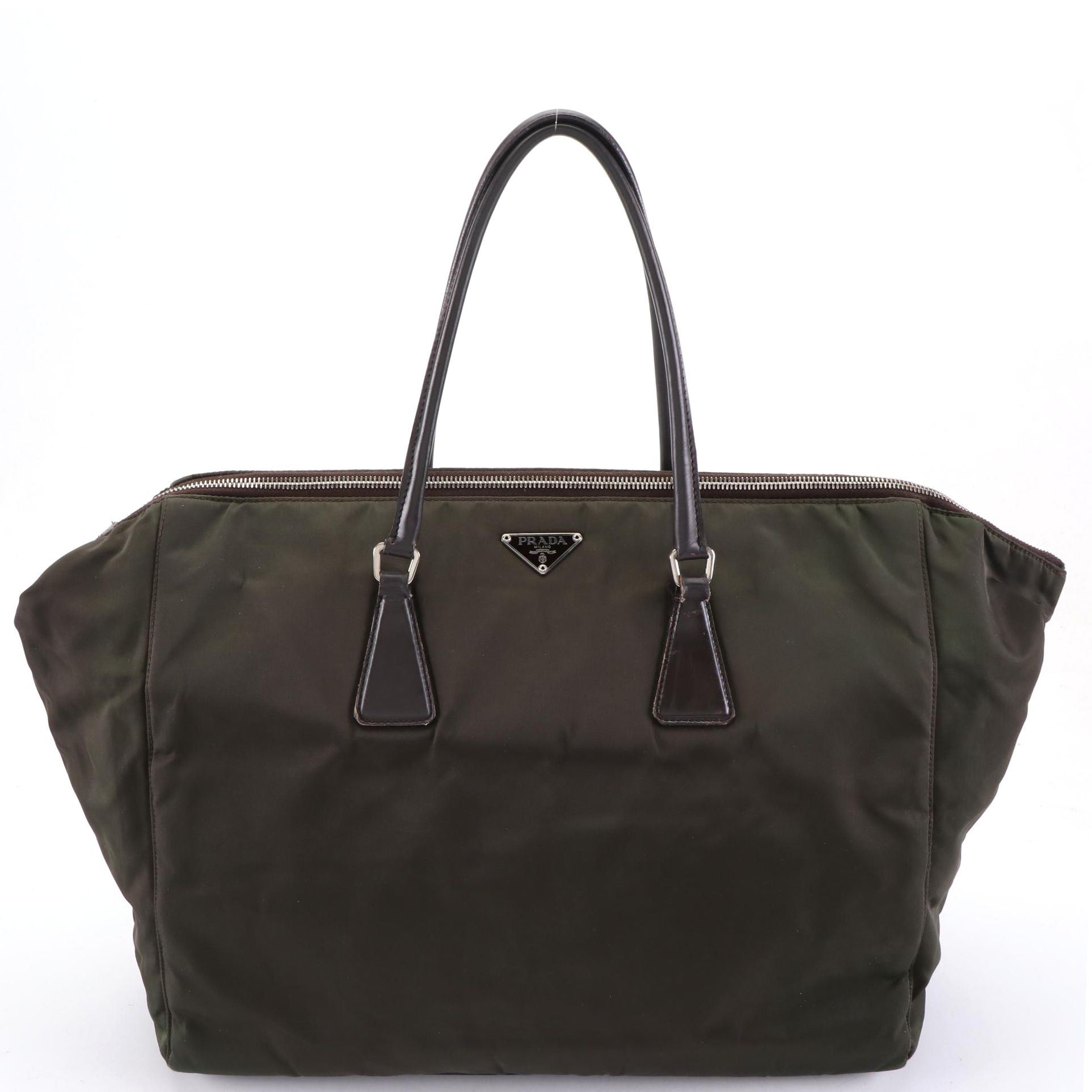 Prada Tessuto Nylon and Leather Tote