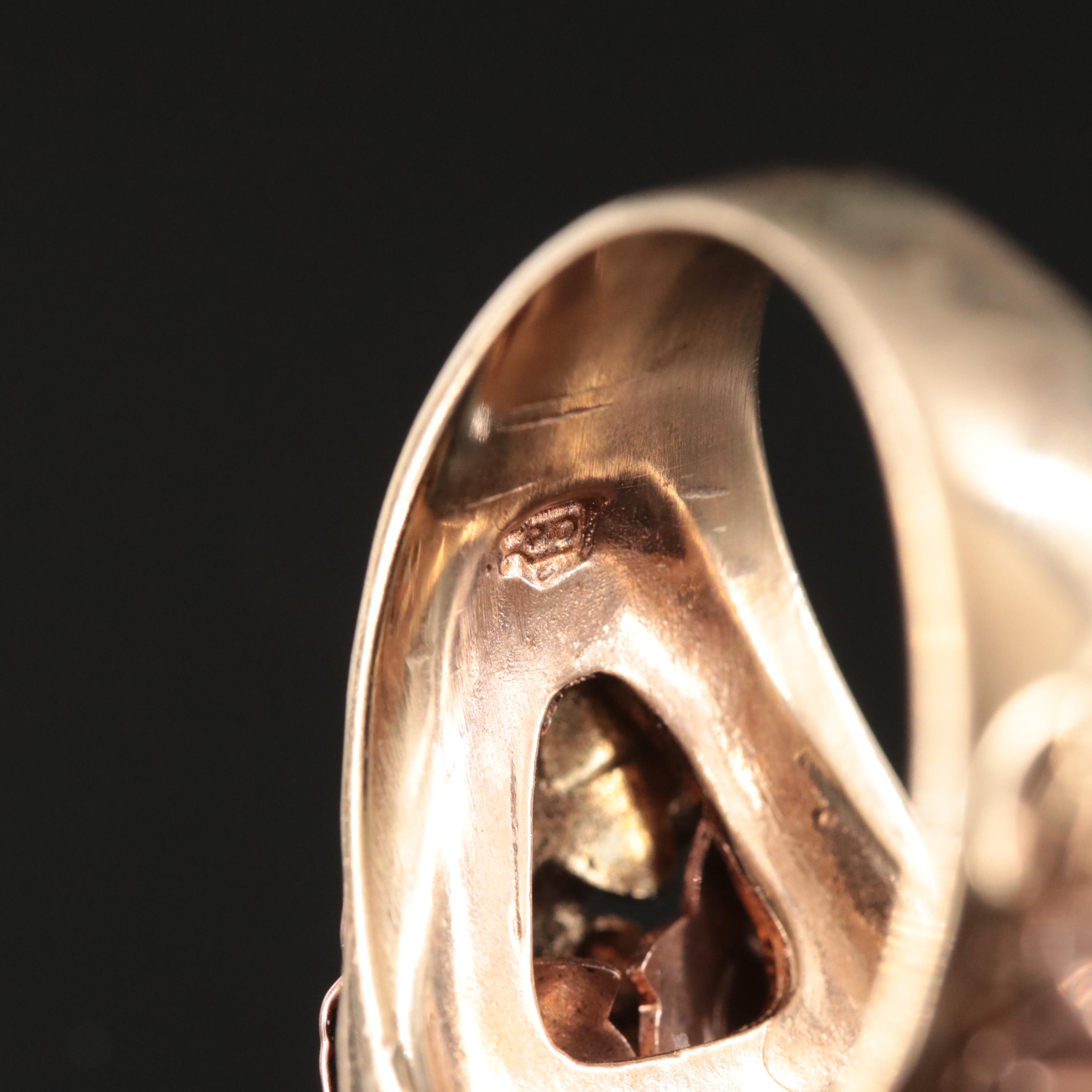 Stamper 10K Black Onyx "Black Hills Gold Harley Davidson " Ring