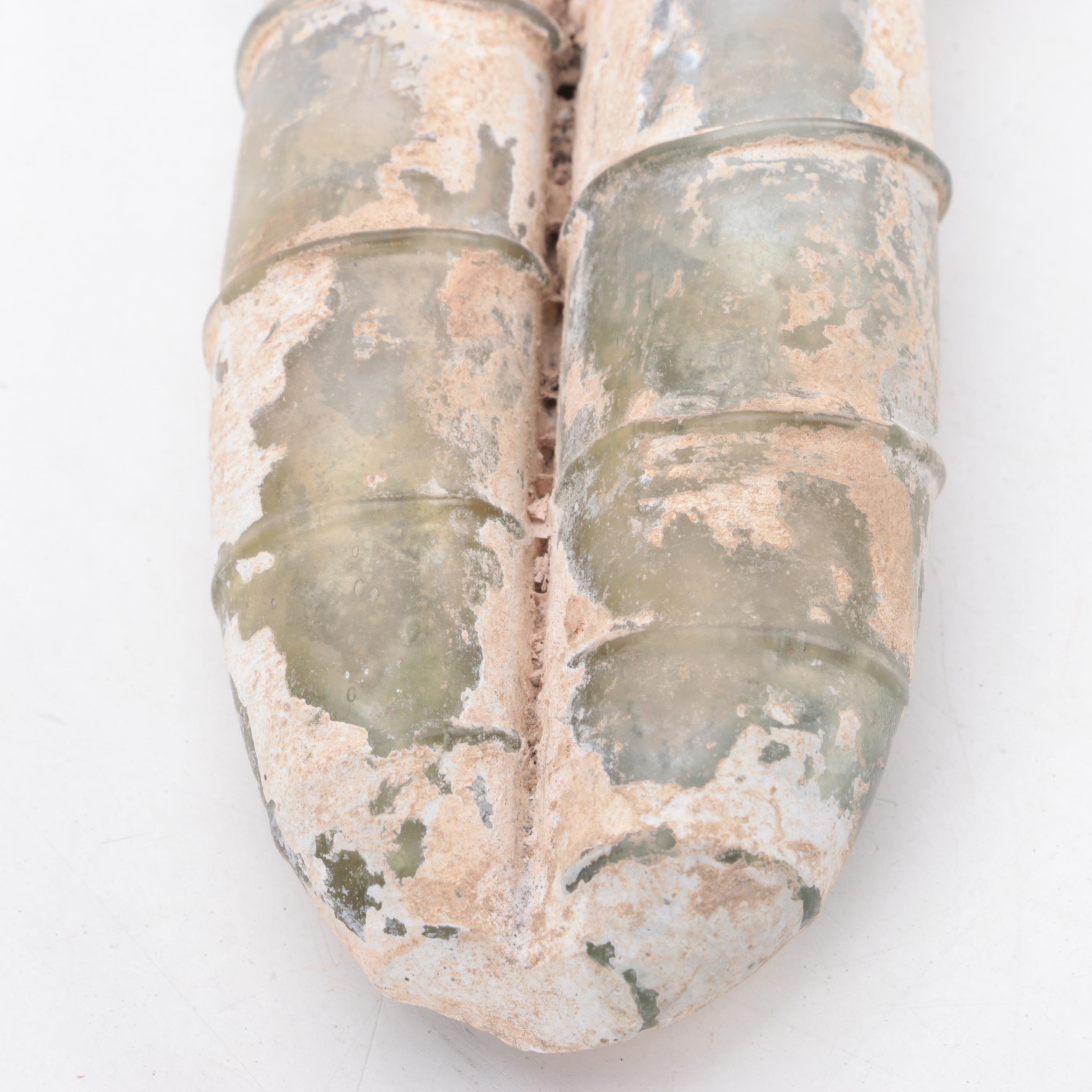 Ancient Roman Double Glass Kohl Tube