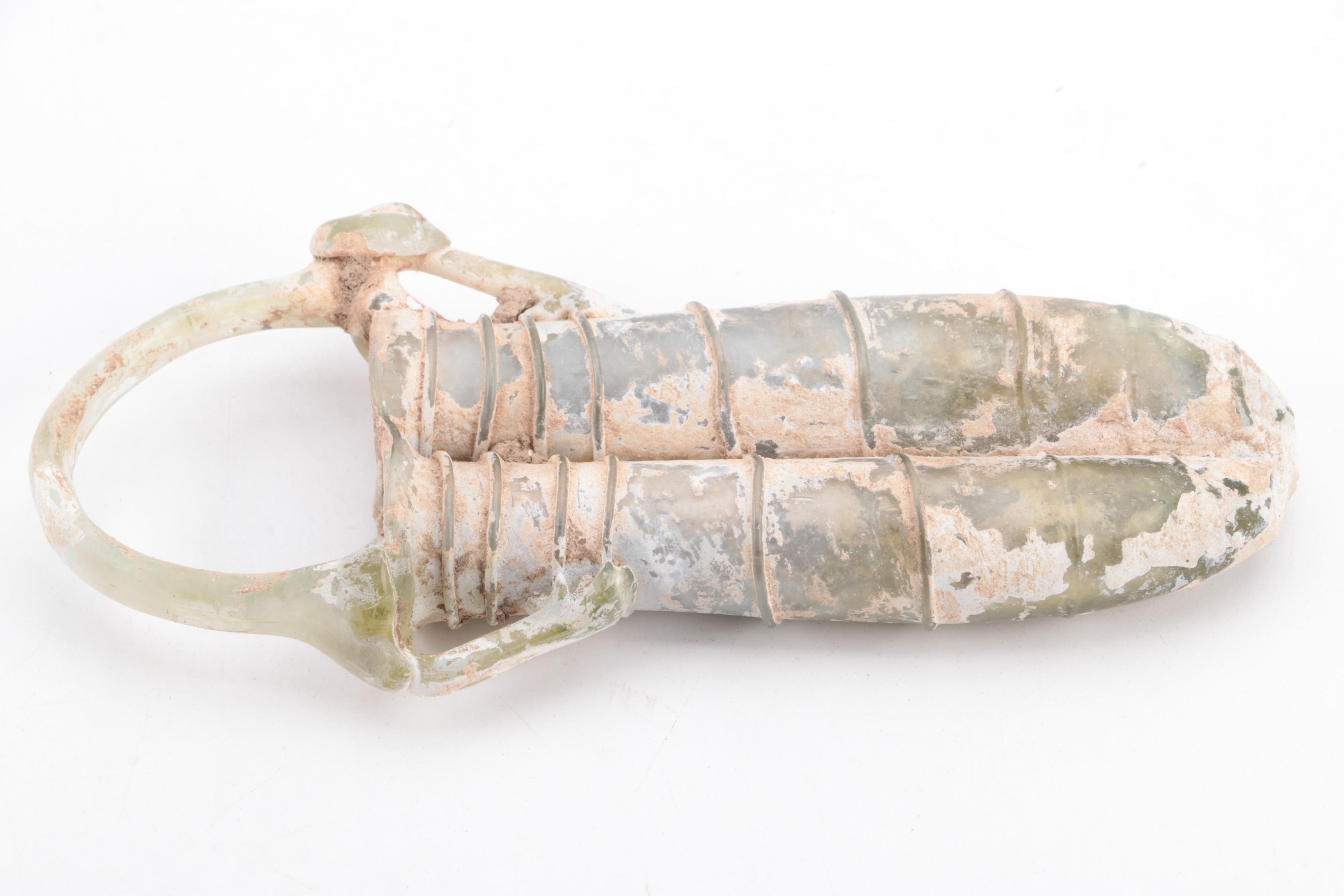 Ancient Roman Double Glass Kohl Tube